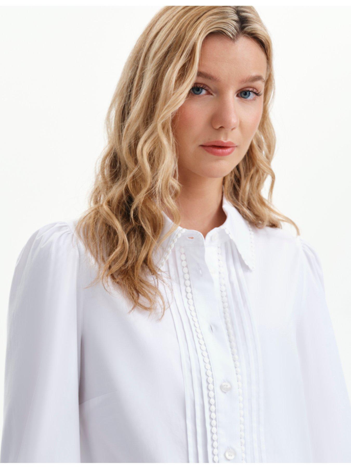Image 5 of 5 of Finery Cotton White Judith Shirt