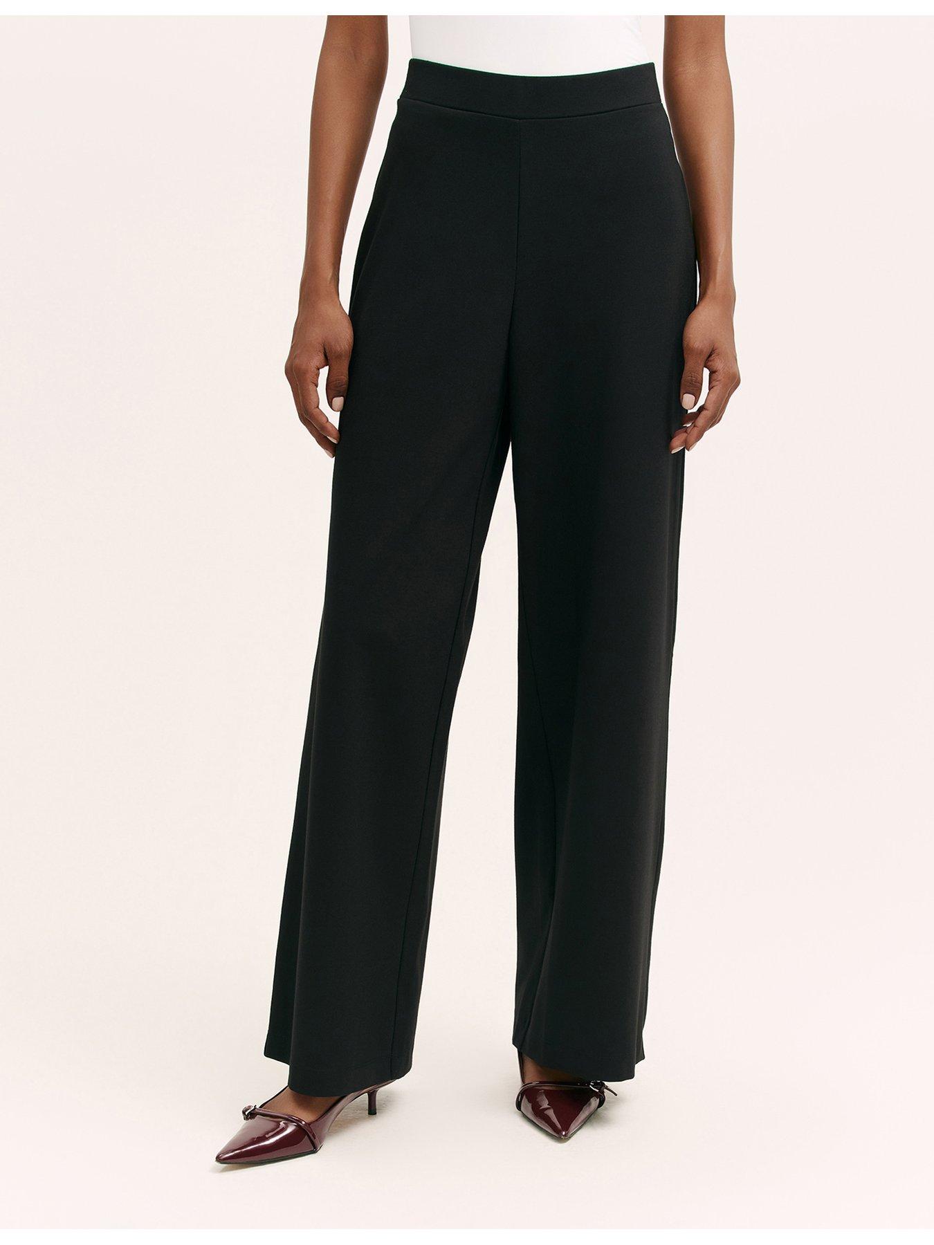 Image 1 of 5 of Finery Ponte Black Kenzie Trouser