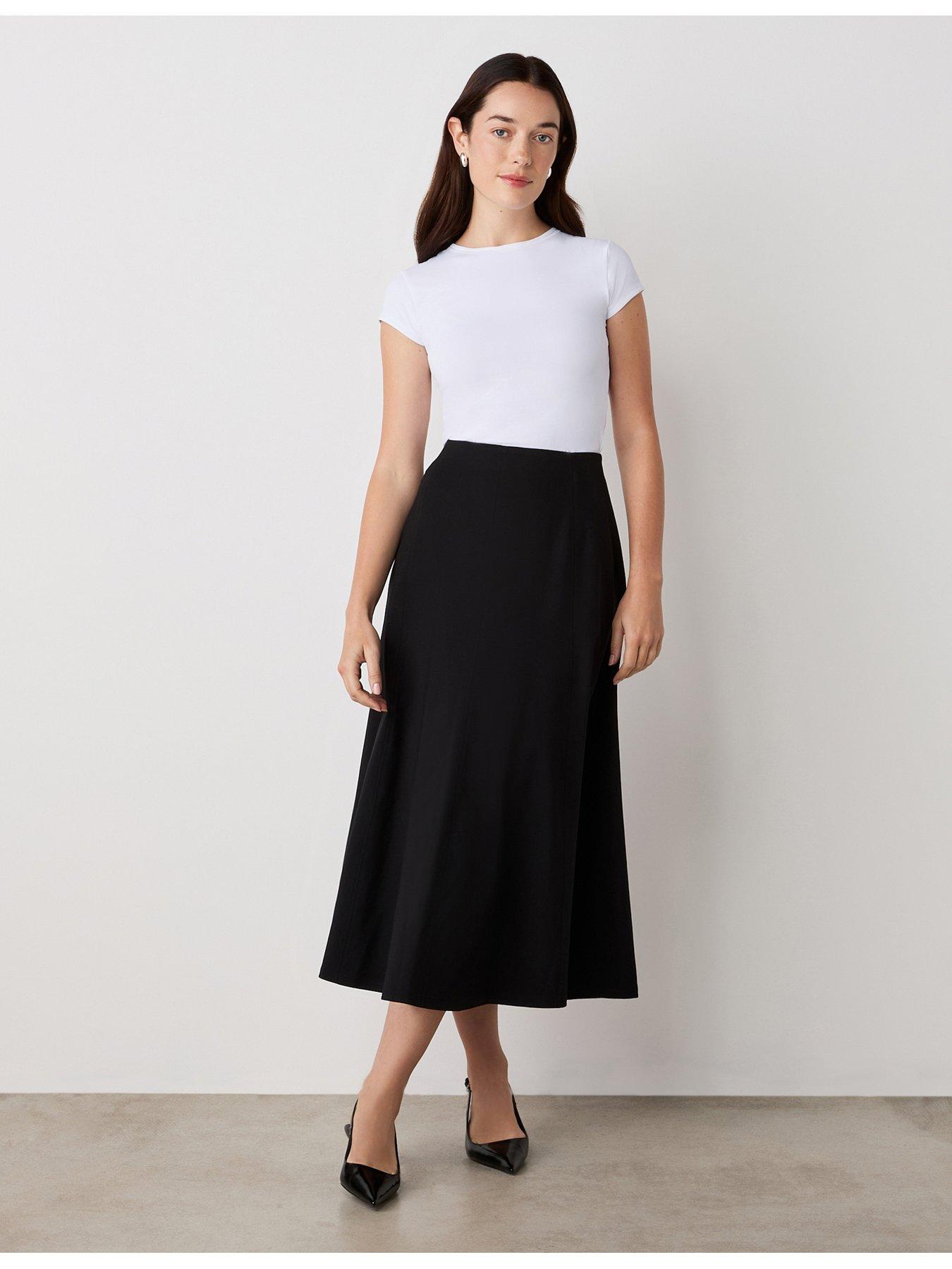 Image 4 of 4 of Finery Ponte Black Mae Skirt