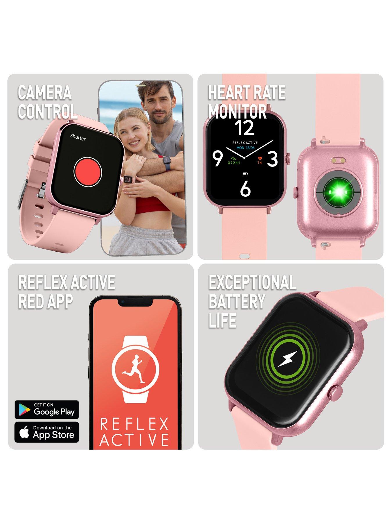 Image 3 of 6 of Reflex Active Womens Series 17 Make &amp; Receive Calls GPS Smart Watch - Pink