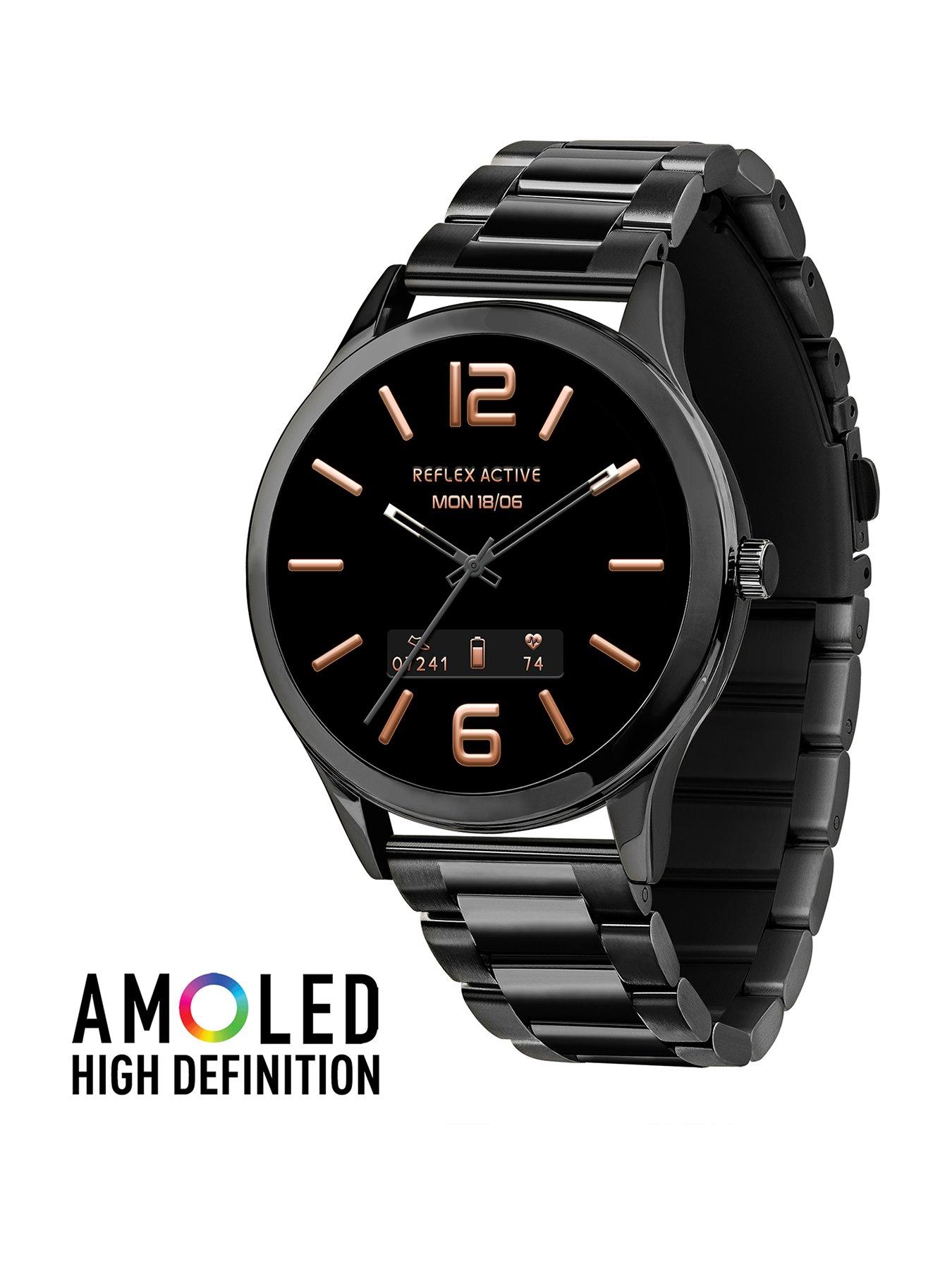 Image 1 of 7 of Reflex Active Unisex Series 31 AMOLED Smart Calling Smart Watch - Black