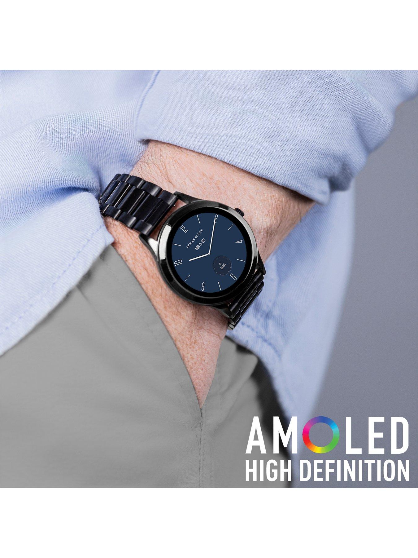 Image 4 of 7 of Reflex Active Unisex Series 31 AMOLED Smart Calling Smart Watch - Black