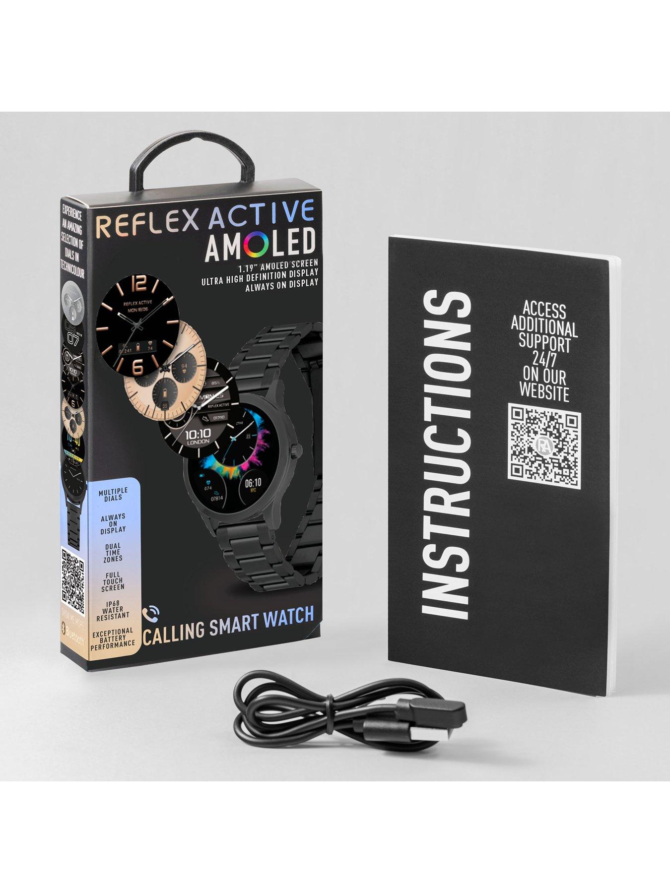 Image 7 of 7 of Reflex Active Unisex Series 31 AMOLED Smart Calling Smart Watch - Black