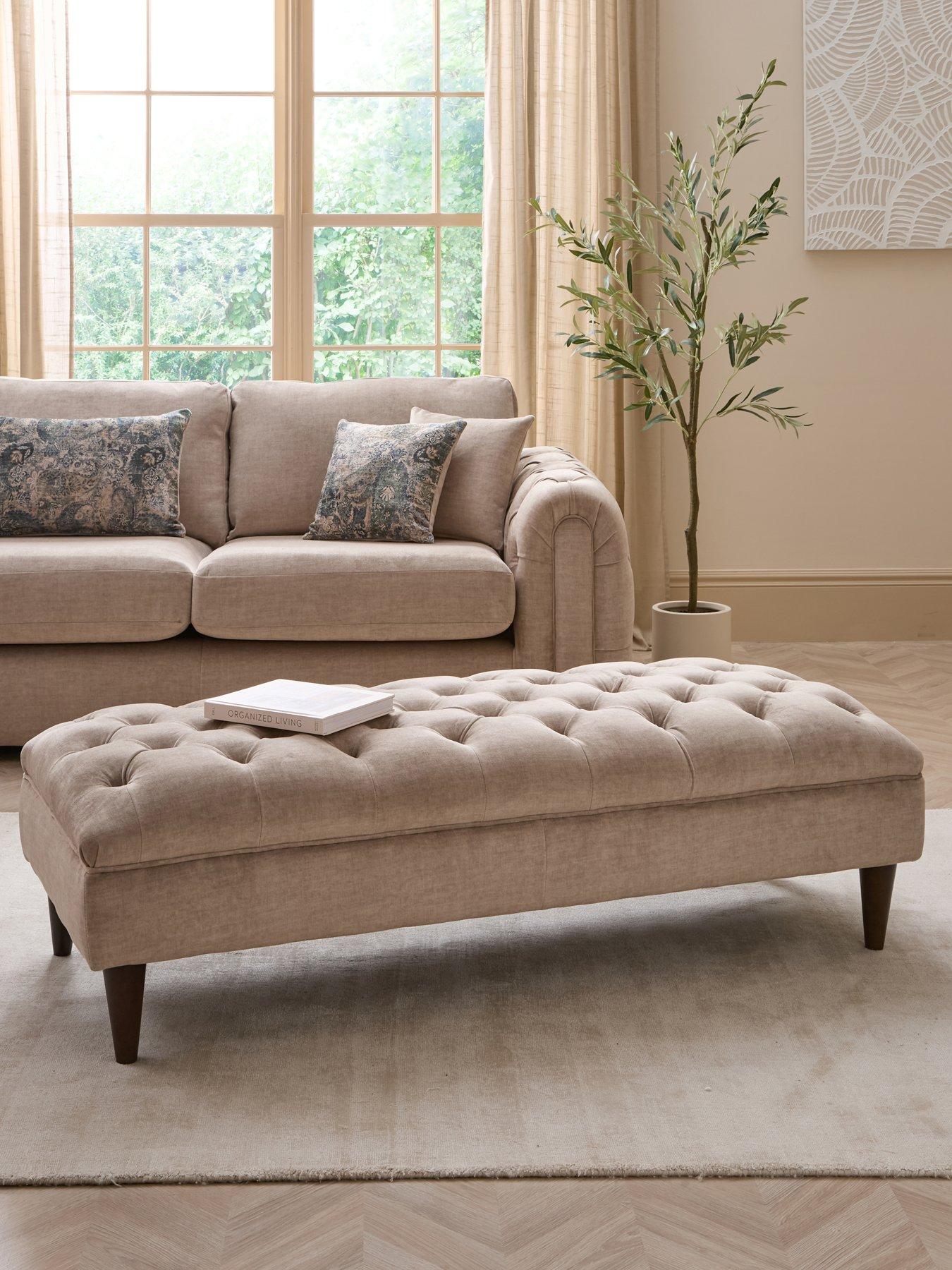 Image 1 of 7 of The Very Collection Lisette Large Footstool