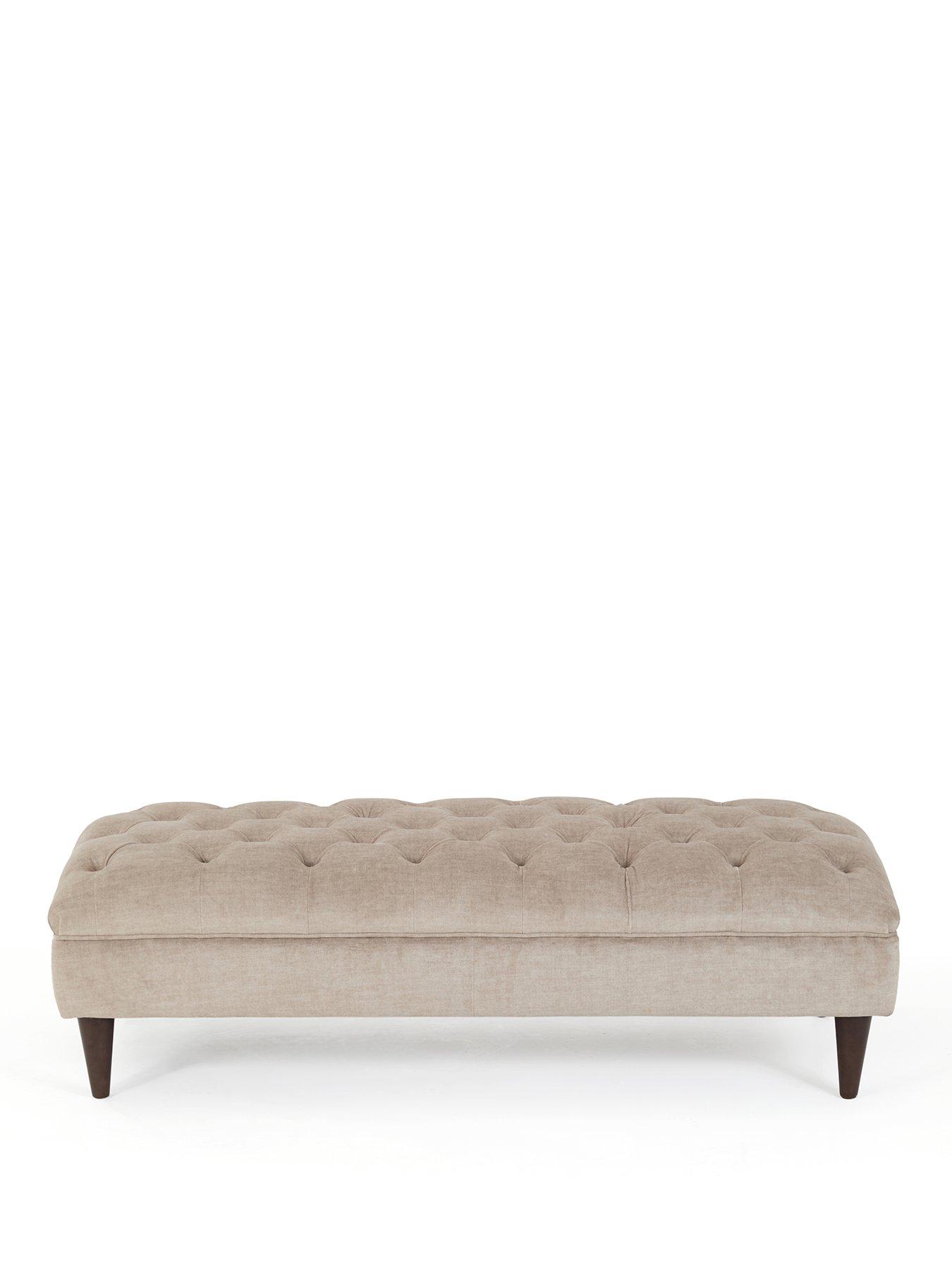 Image 2 of 7 of The Very Collection Lisette Large Footstool