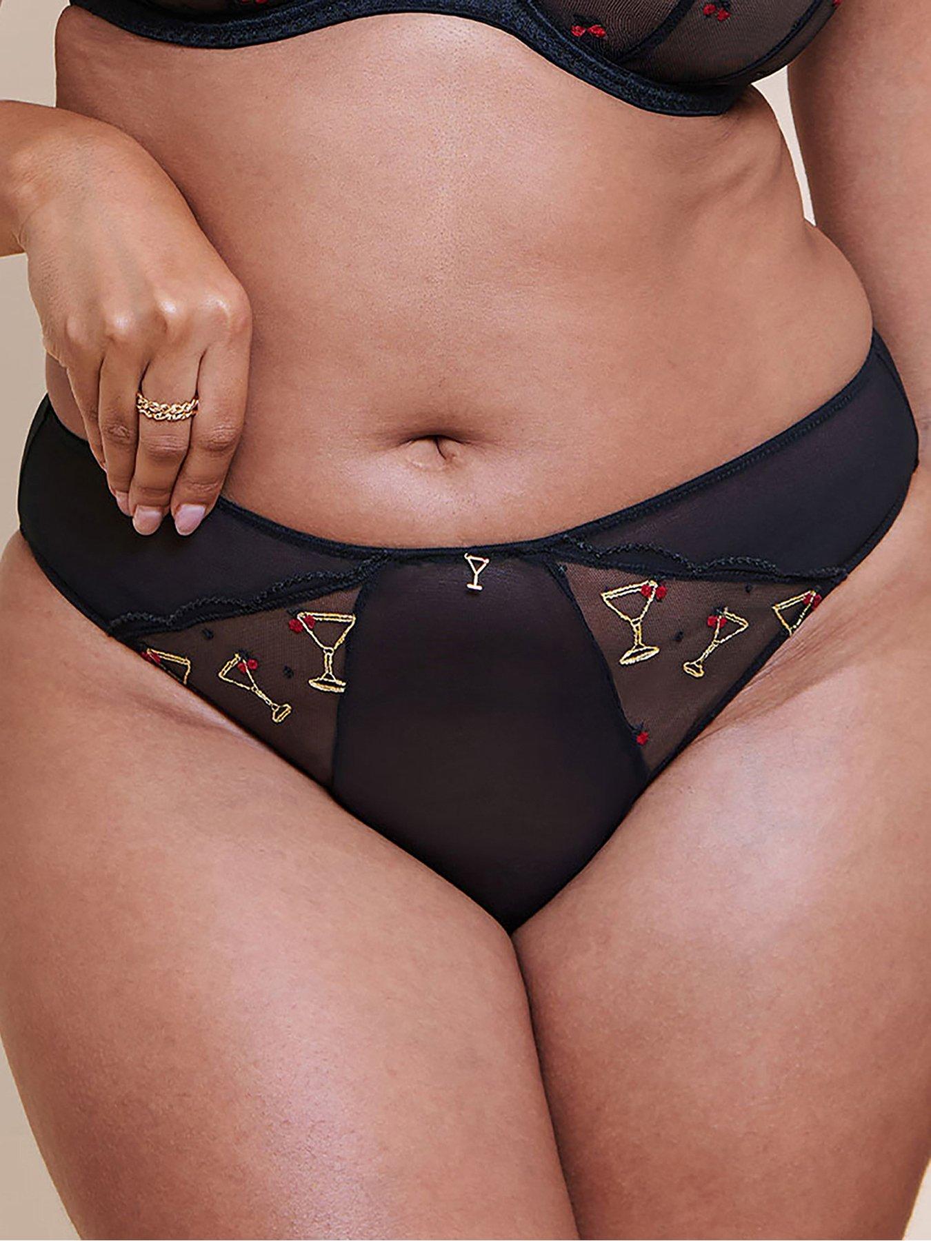 Image 1 of 6 of Curvy Kate Curvy Kate Happy Hour Brazilian Brief - Black