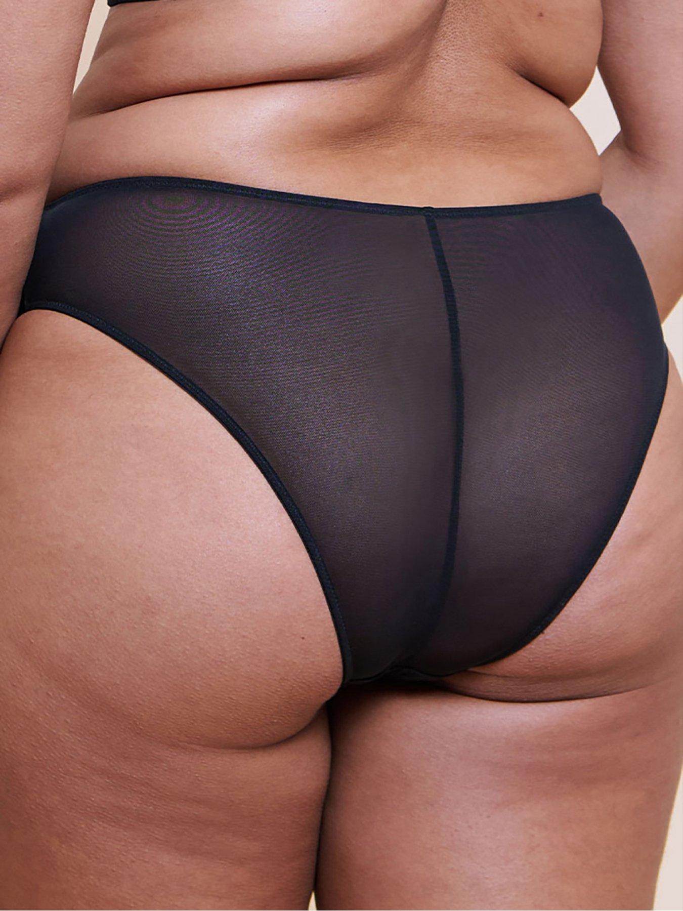 Image 2 of 6 of Curvy Kate Curvy Kate Happy Hour Brazilian Brief - Black