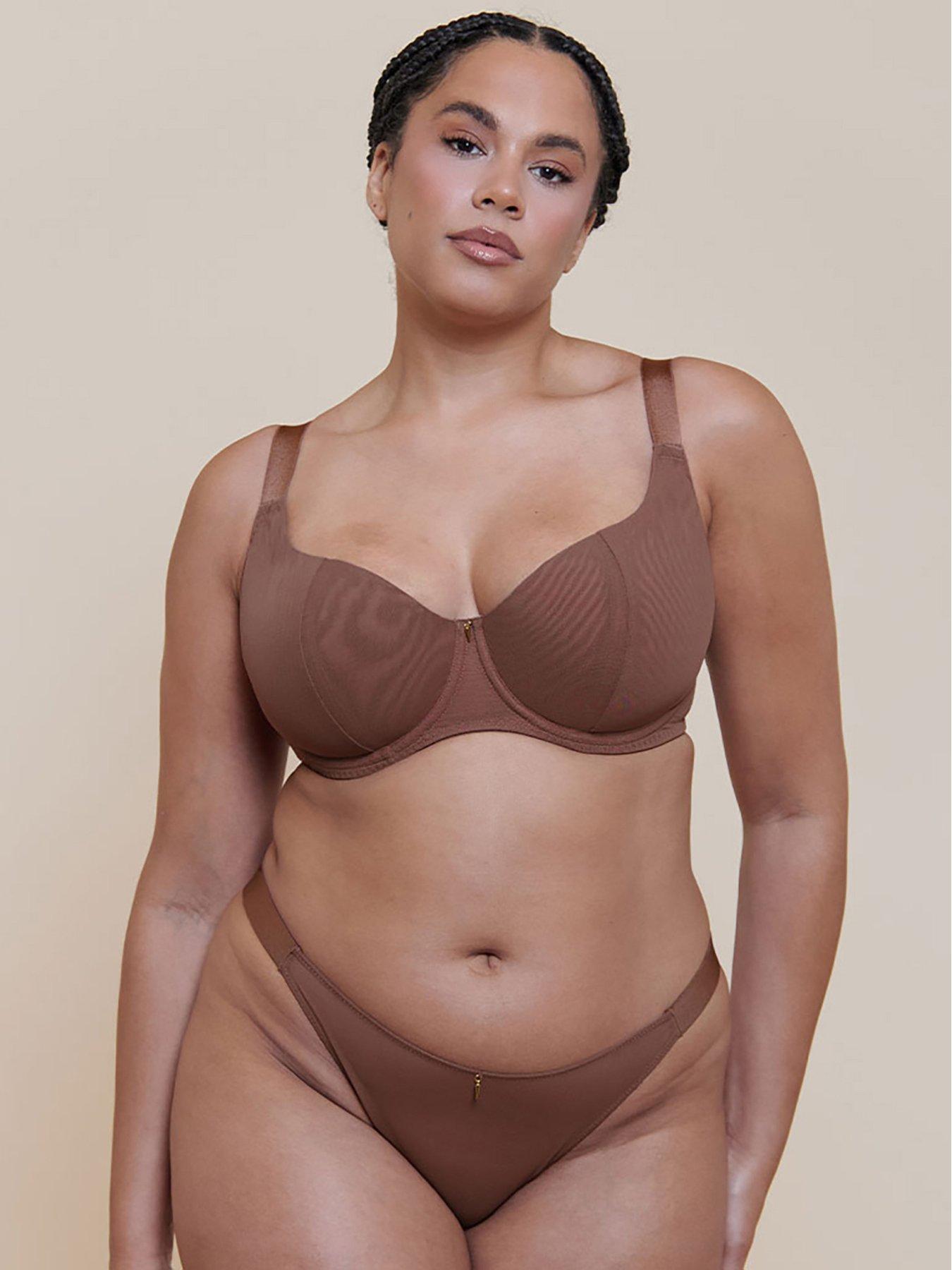 Image 3 of 6 of Curvy Kate Curvy Kate Cool Cat Scooped Multiway Balcony Bra - Coffee