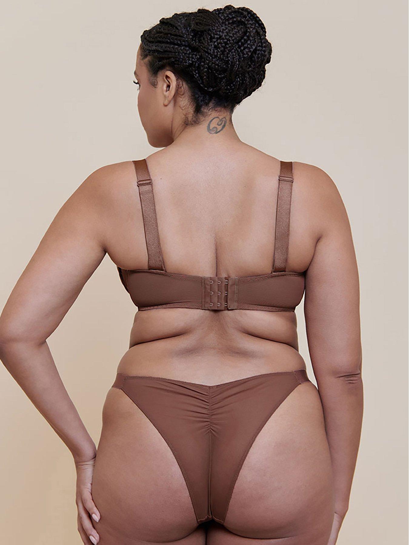Image 4 of 6 of Curvy Kate Curvy Kate Cool Cat Scooped Multiway Balcony Bra - Coffee