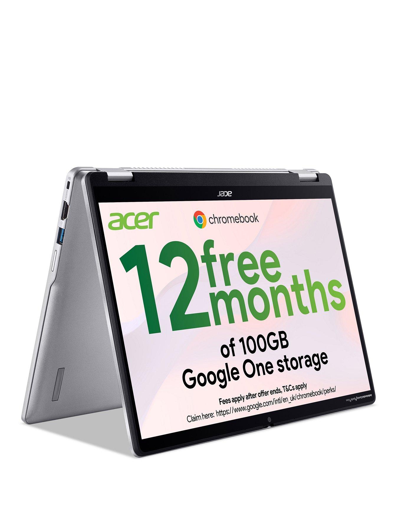 Acer Chromebook Spin 314 Cp314-2Hn - Intel N100 - 4Gb Ram - 64Gb Emmc - 14In Wuxga - Silver