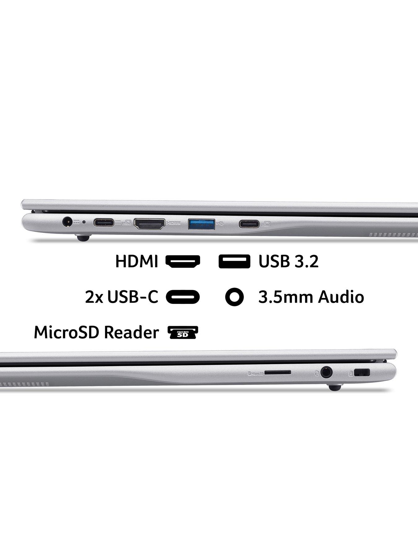 Image 5 of 8 of Acer SFL16-31P Traditional Laptop - Intel Core 3 processor N355, 8 GB, 256GB , UMA, 16" WUXGA IPS, Windows 11 , Silver