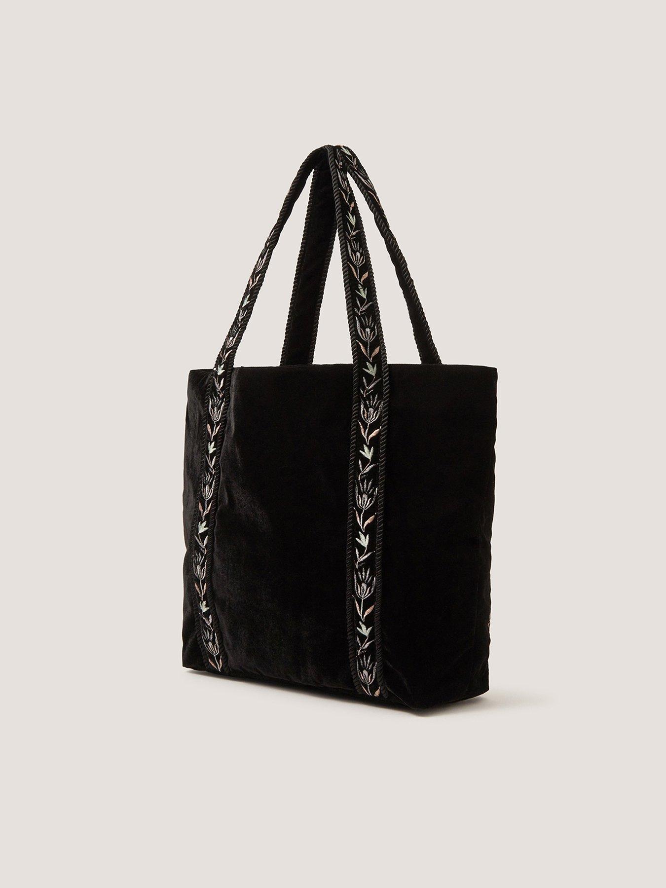 Image 2 of 4 of Monsoon Osha Floral Emb Tote