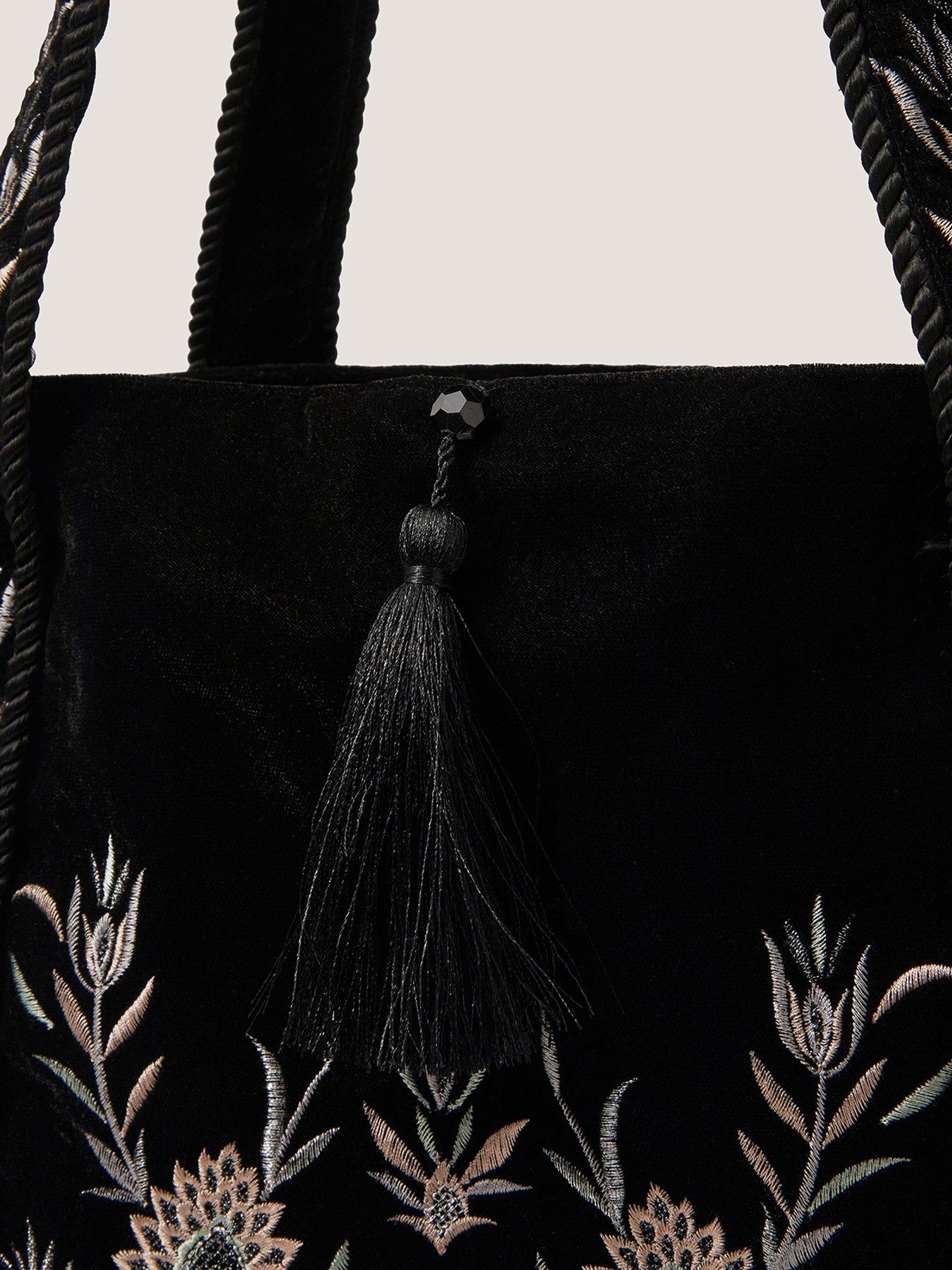 Image 3 of 4 of Monsoon Osha Floral Emb Tote