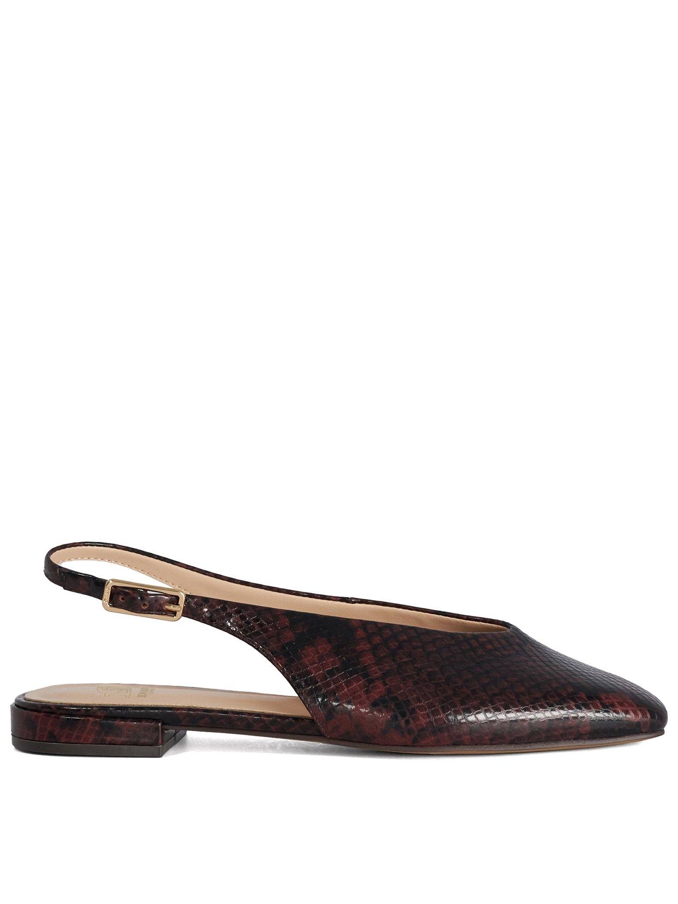 Image 1 of 5 of Dune London Heartbeat Casual Ballet Flat - Brown