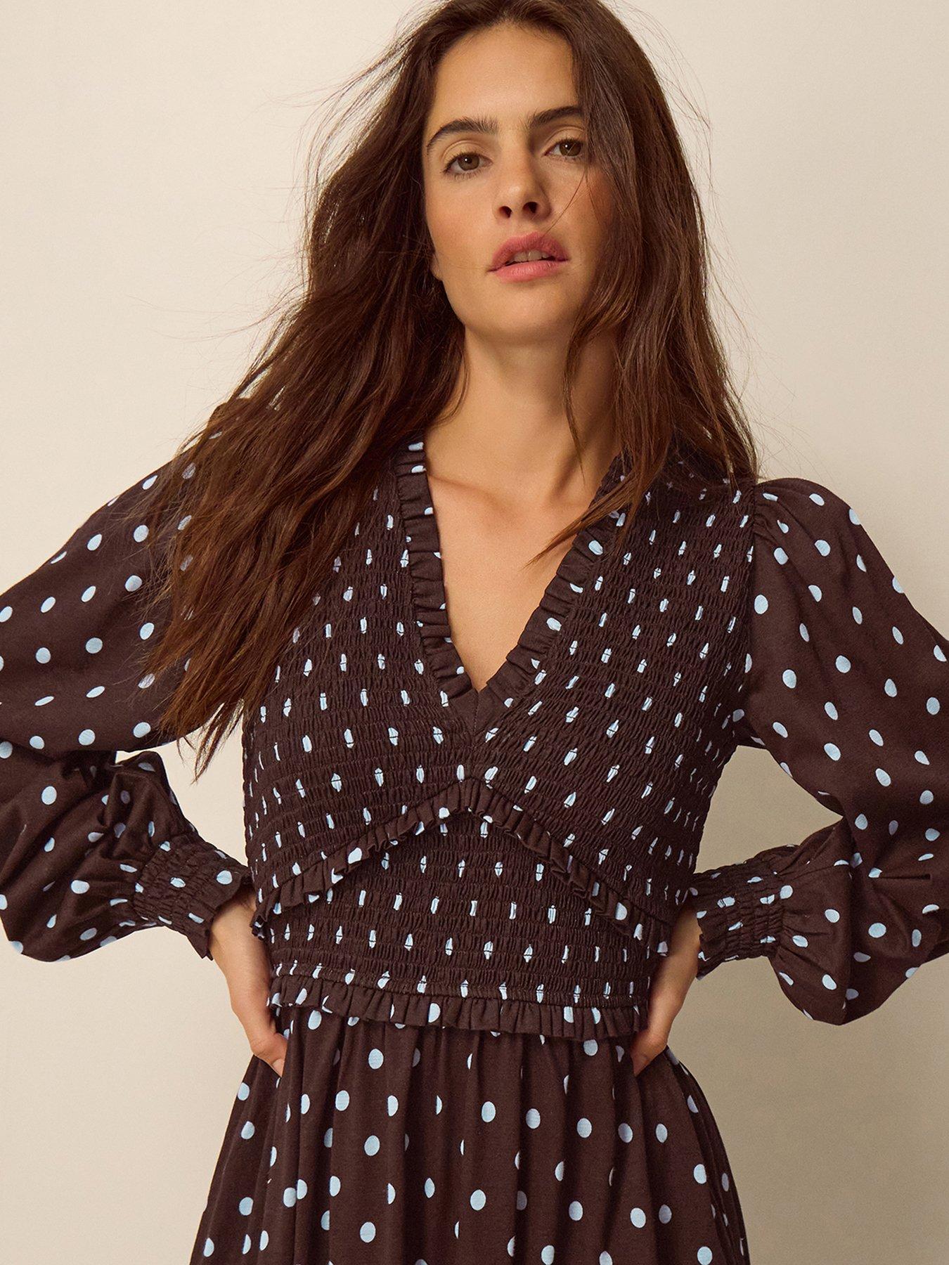 Image 3 of 5 of Monsoon Shae Shirred Jersey Dress