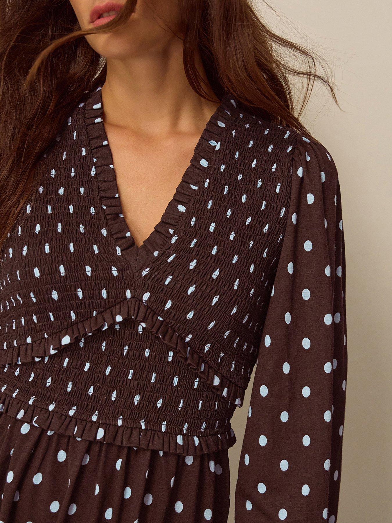 Image 4 of 5 of Monsoon Shae Shirred Jersey Dress
