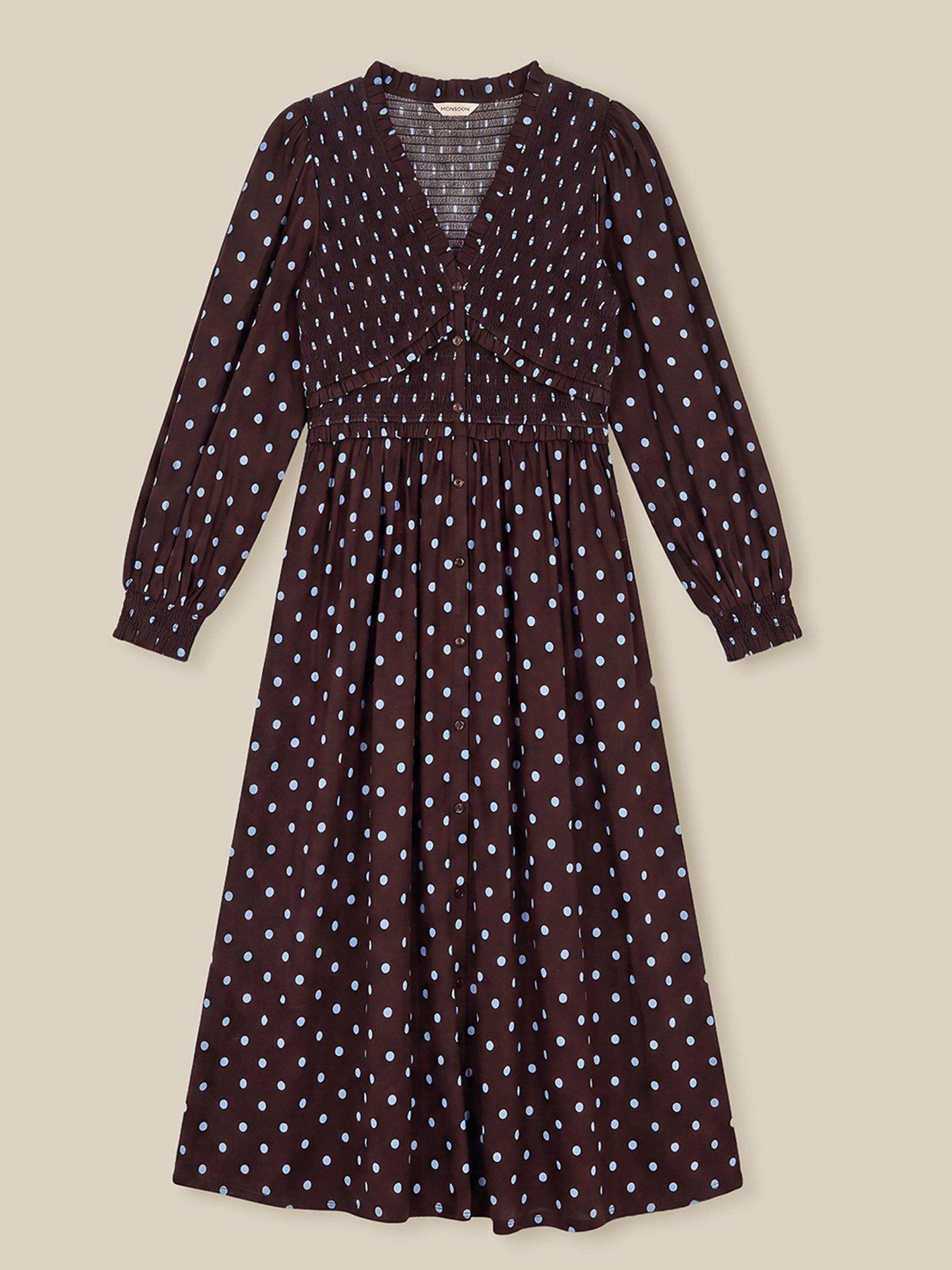 Image 5 of 5 of Monsoon Shae Shirred Jersey Dress