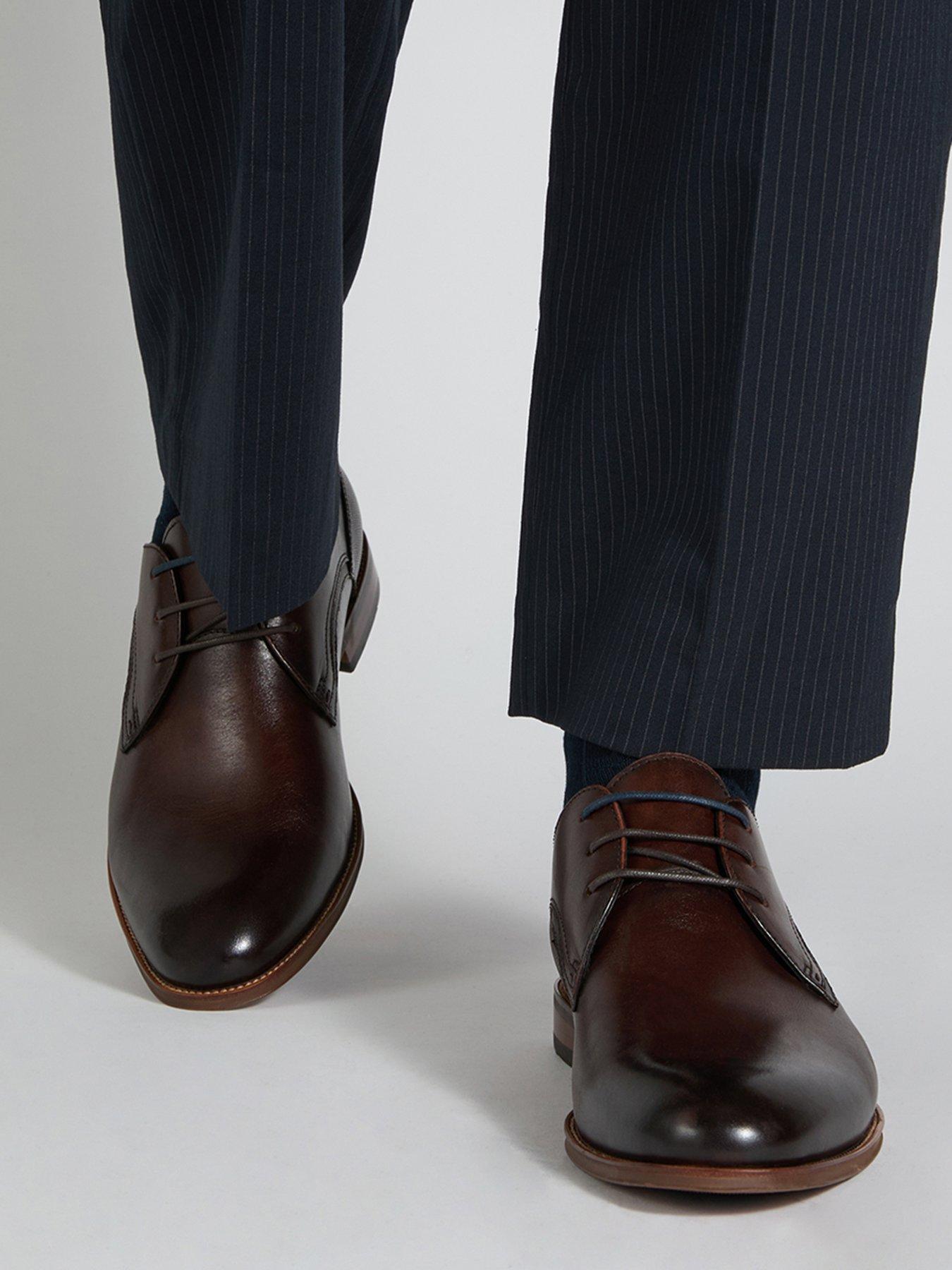 Image 1 of 6 of Dune London Stenton Formal Shoes - Brown