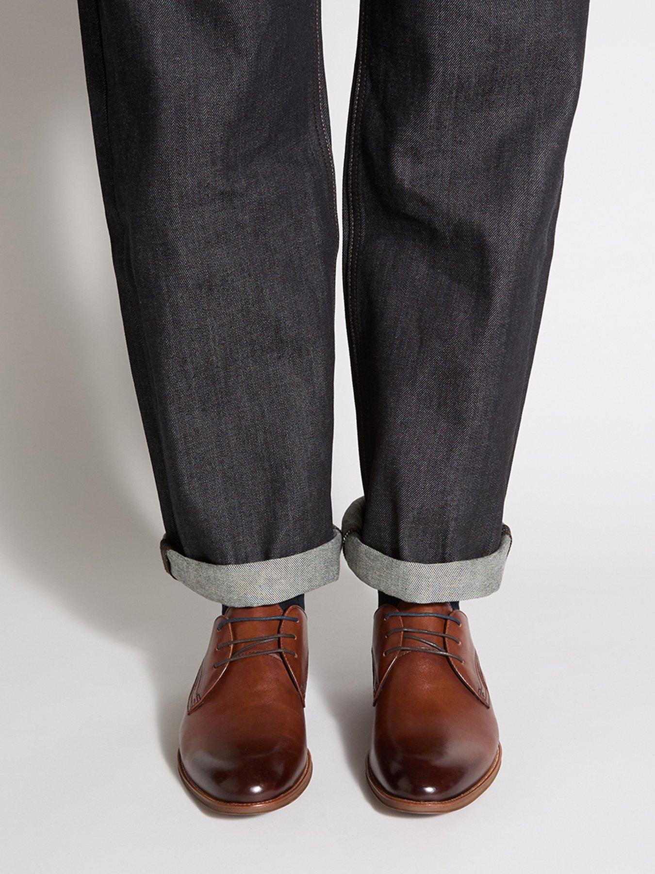 Image 1 of 6 of Dune London Stenton Formal Shoes - Tan