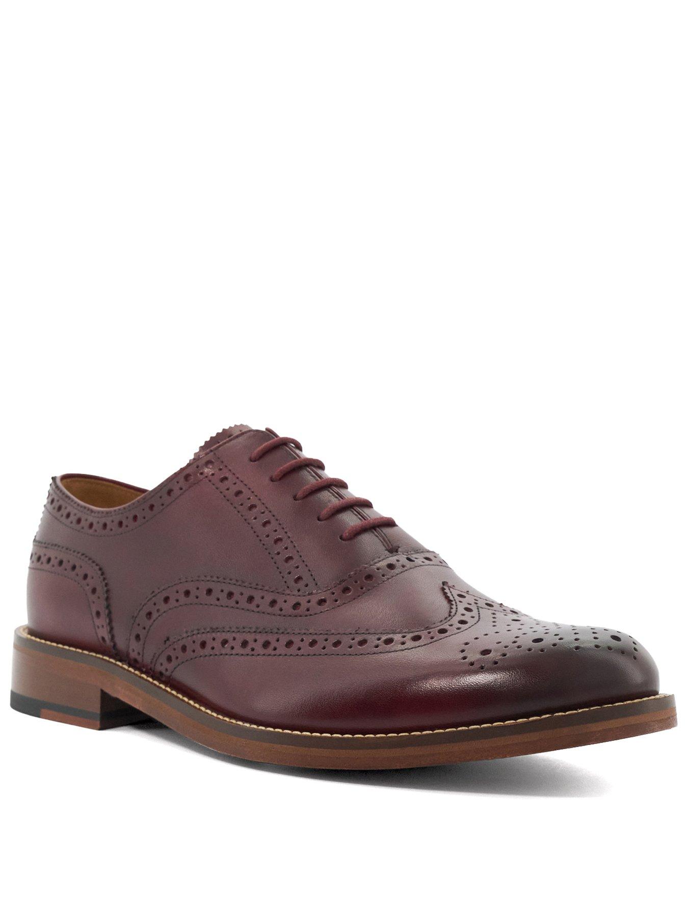 Image 1 of 5 of Dune London Sadwell Formal Shoes - Burgundy