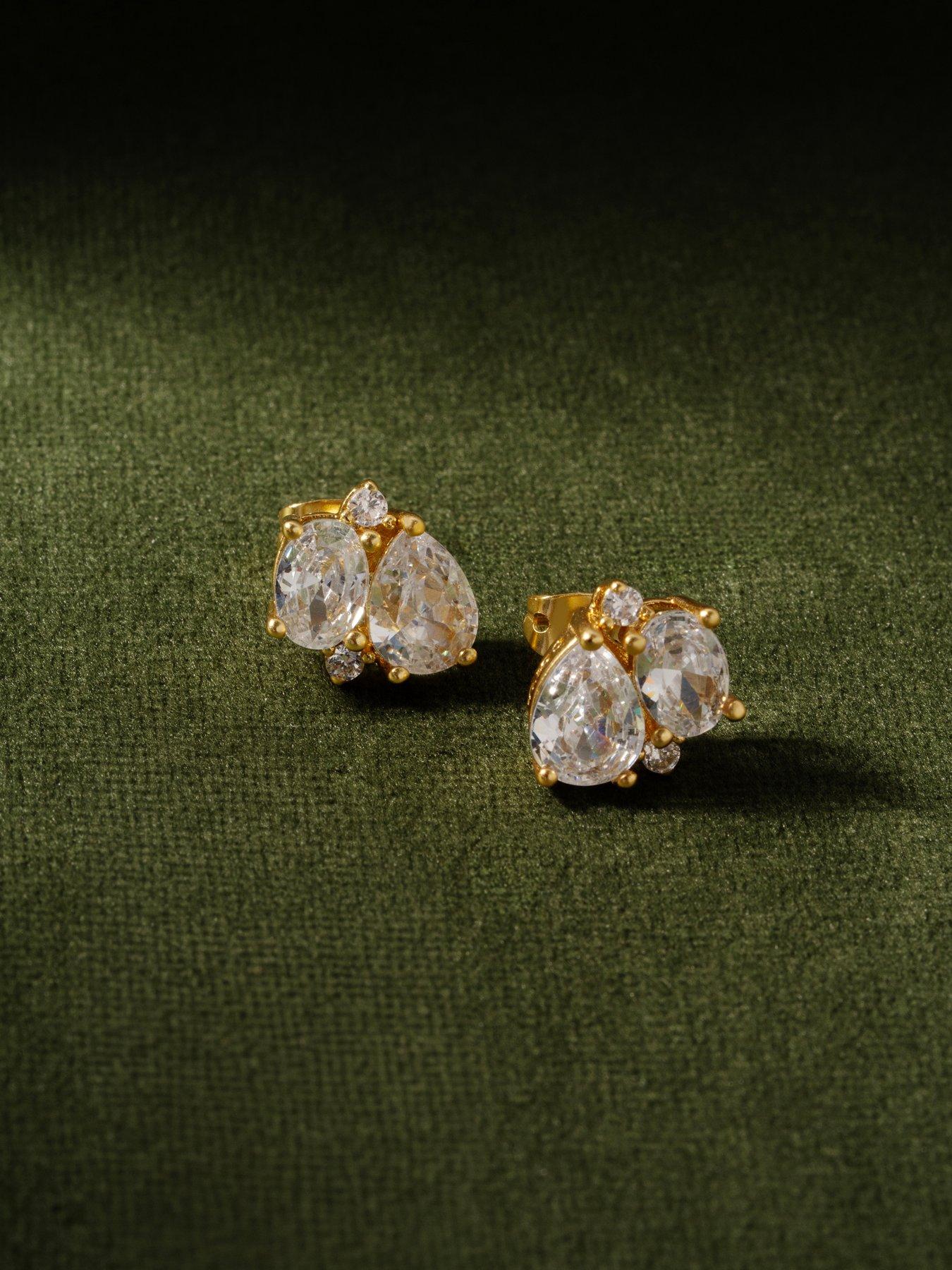 Image 5 of 7 of Cerene DUO: Crystal Cluster Stud Earrings
