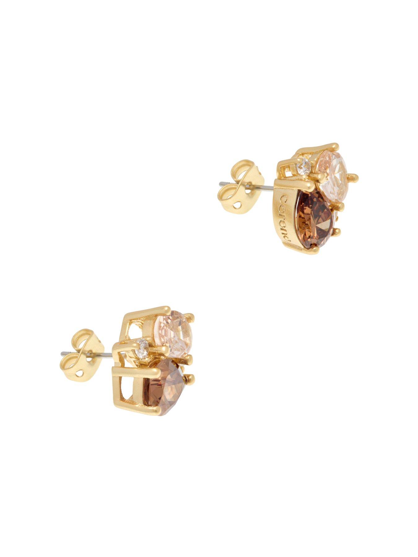 Image 6 of 7 of Cerene DUO: Crystal Cluster Stud Earrings