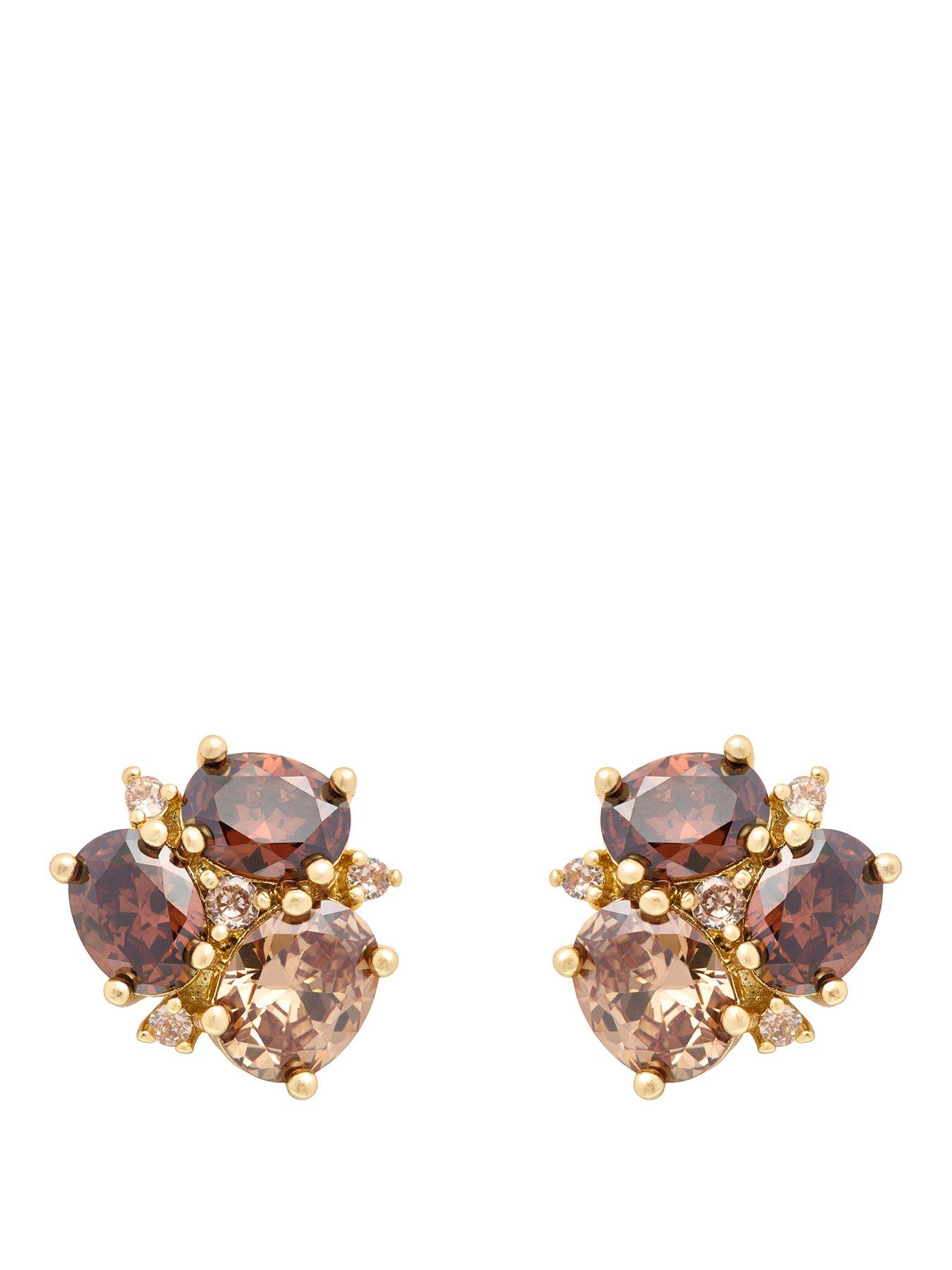 Image 1 of 7 of Cerene CERA: Statement Crystal Stud Earrings