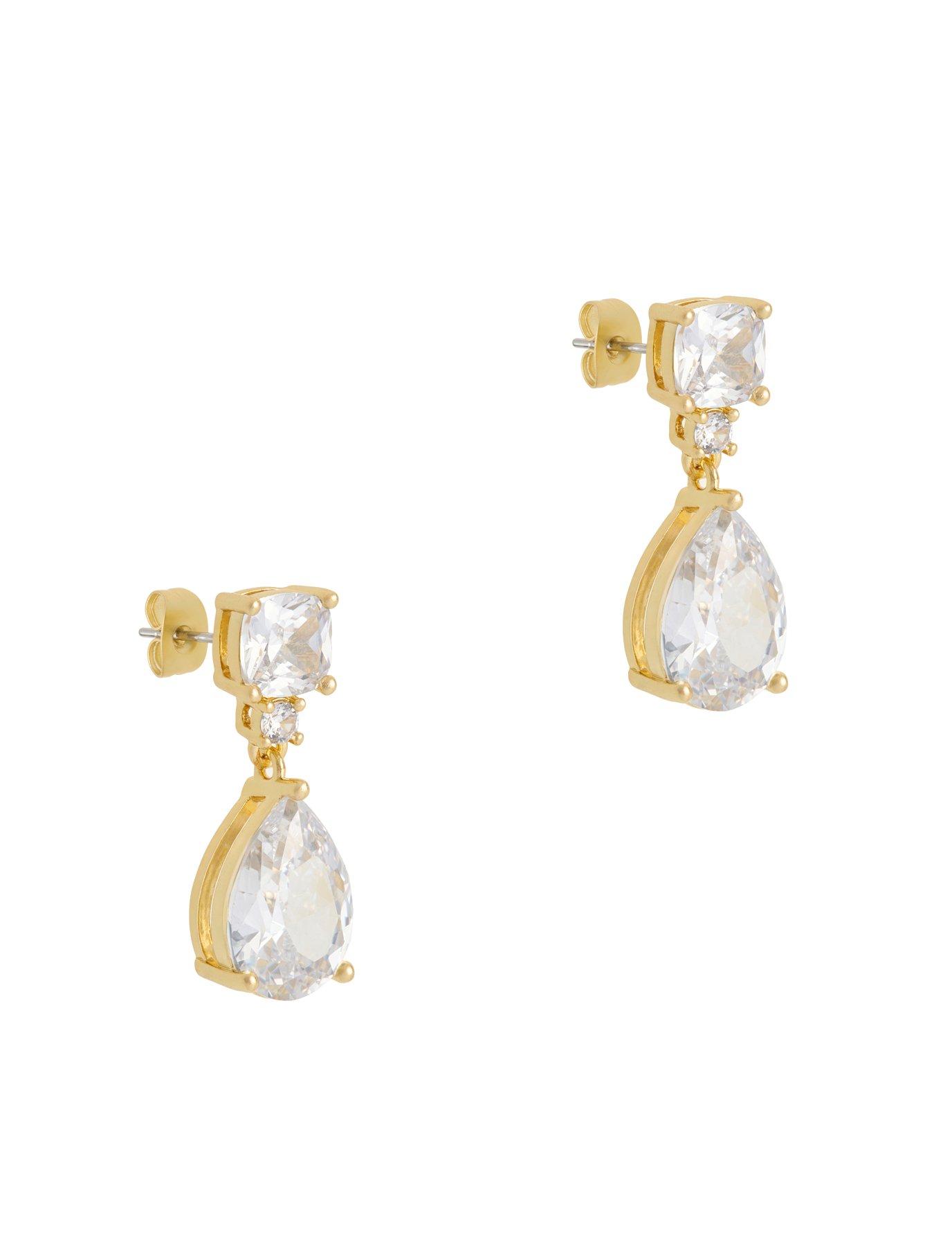 Image 6 of 7 of Cerene IRIA: Statement Crystal Drop Earrings
