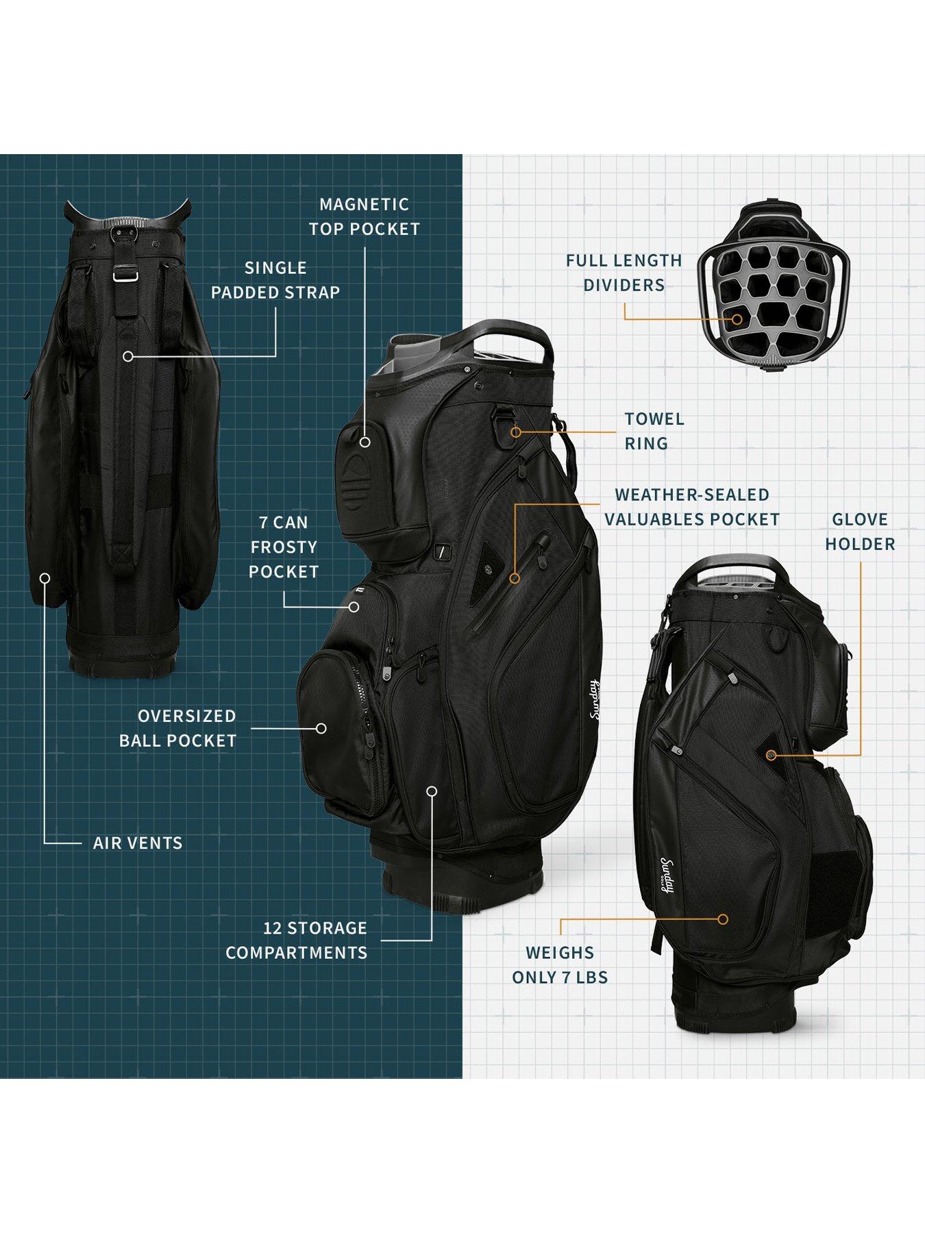 Image 2 of 8 of Sunday Golf BIG RIG Golf Cart Bag - Matte Black