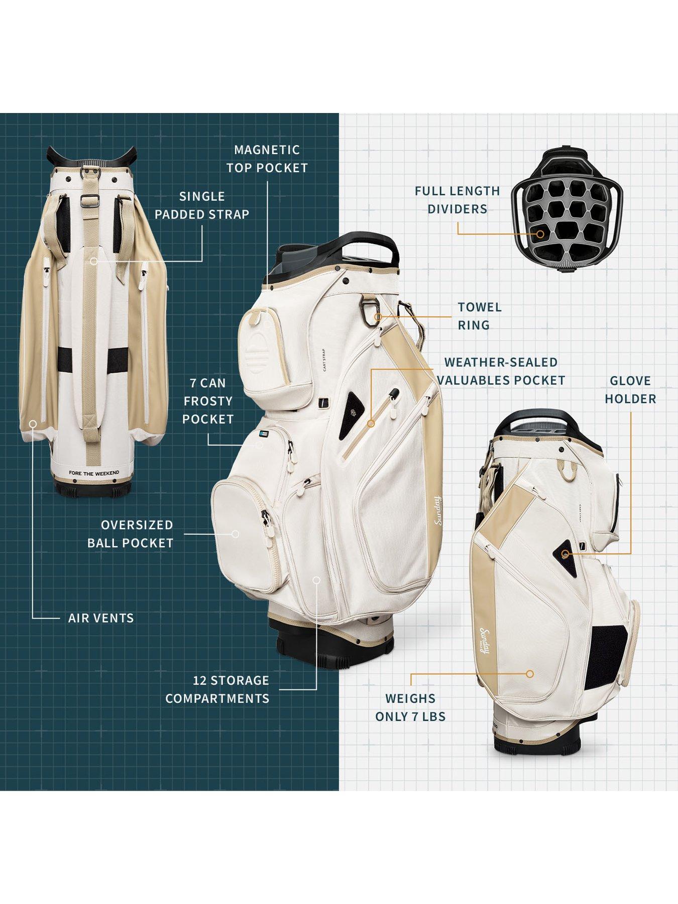 Image 2 of 8 of Sunday Golf BIG RIG Golf Cart Bag - Toasted Almond