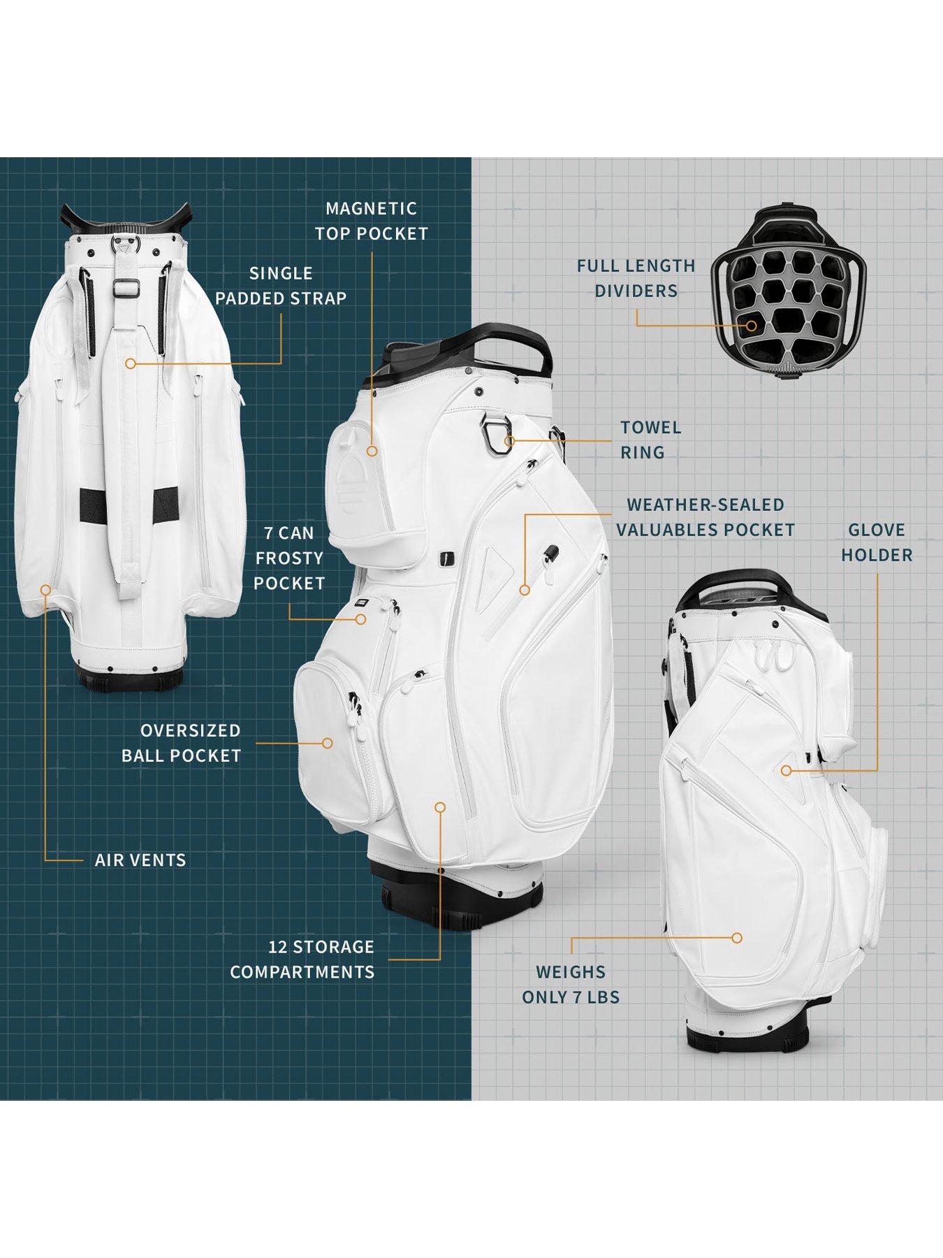 Image 2 of 5 of Sunday Golf S-CLASS BIG RIG Golf Bag - White