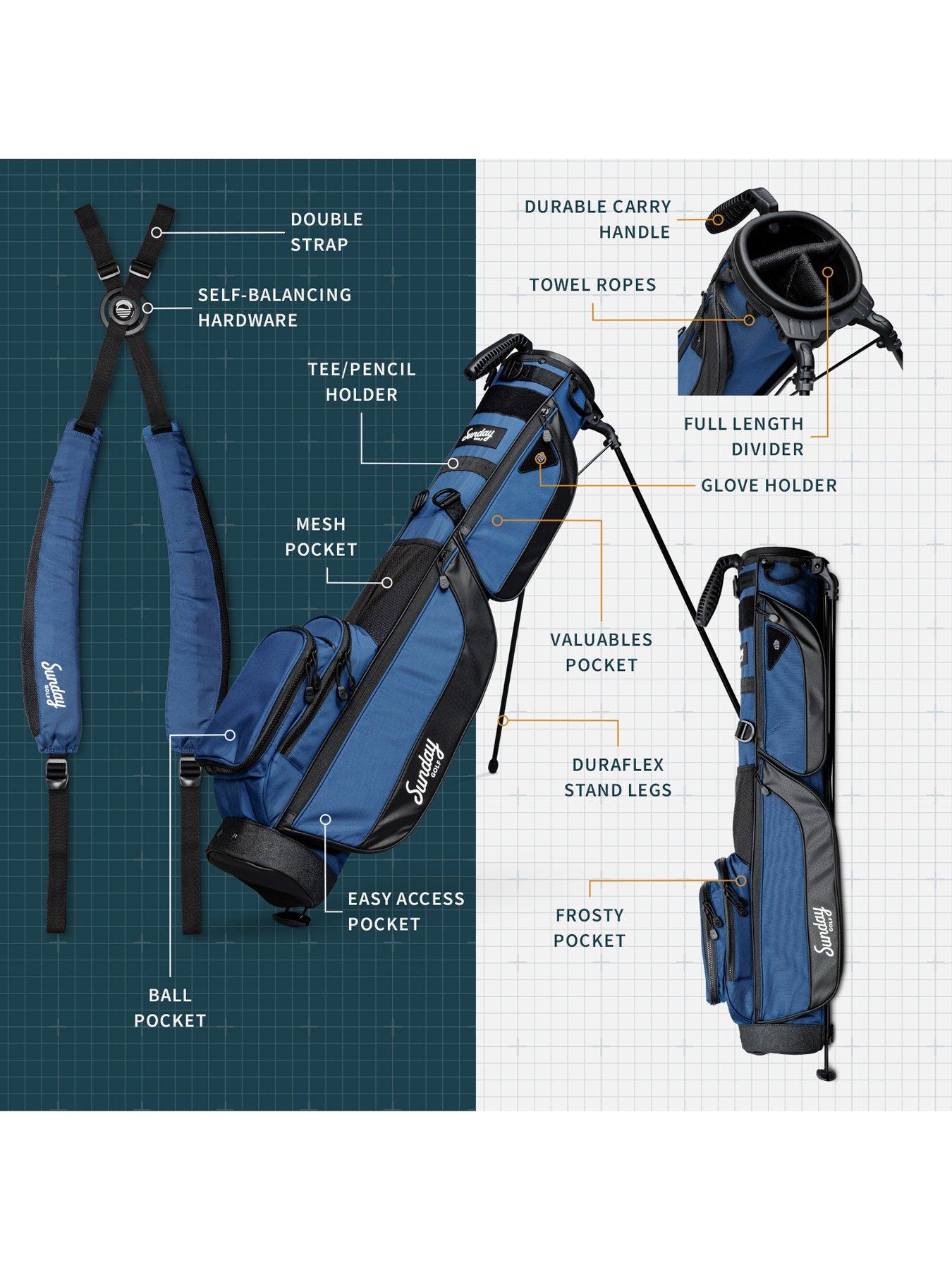 Image 2 of 8 of Sunday Golf LOMA XL  Golf Bag -Cobalt Blue