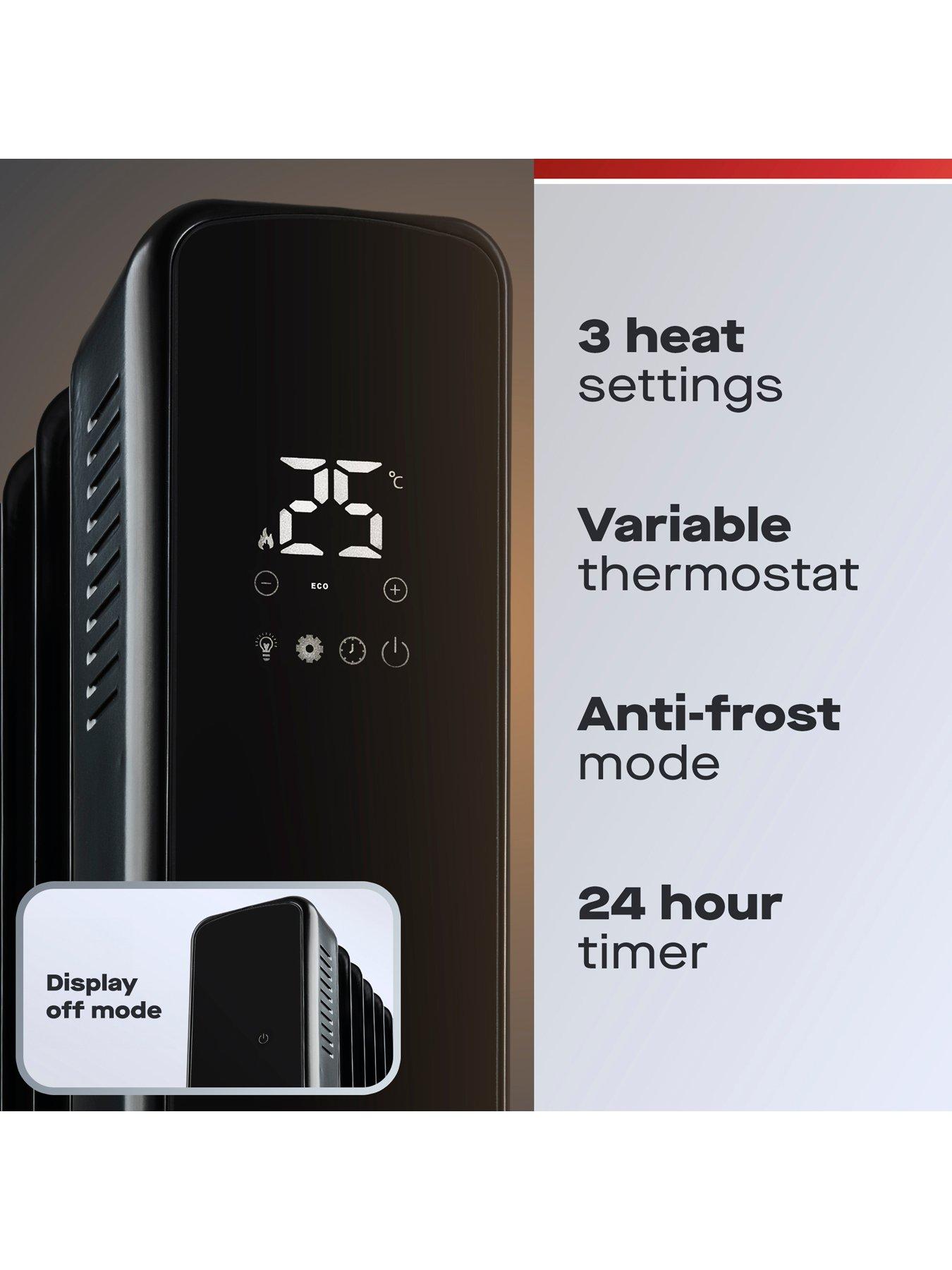 Image 2 of 7 of Daewoo 1500W DIGITAL OIL FILLED RADIATOR - 7 FINS