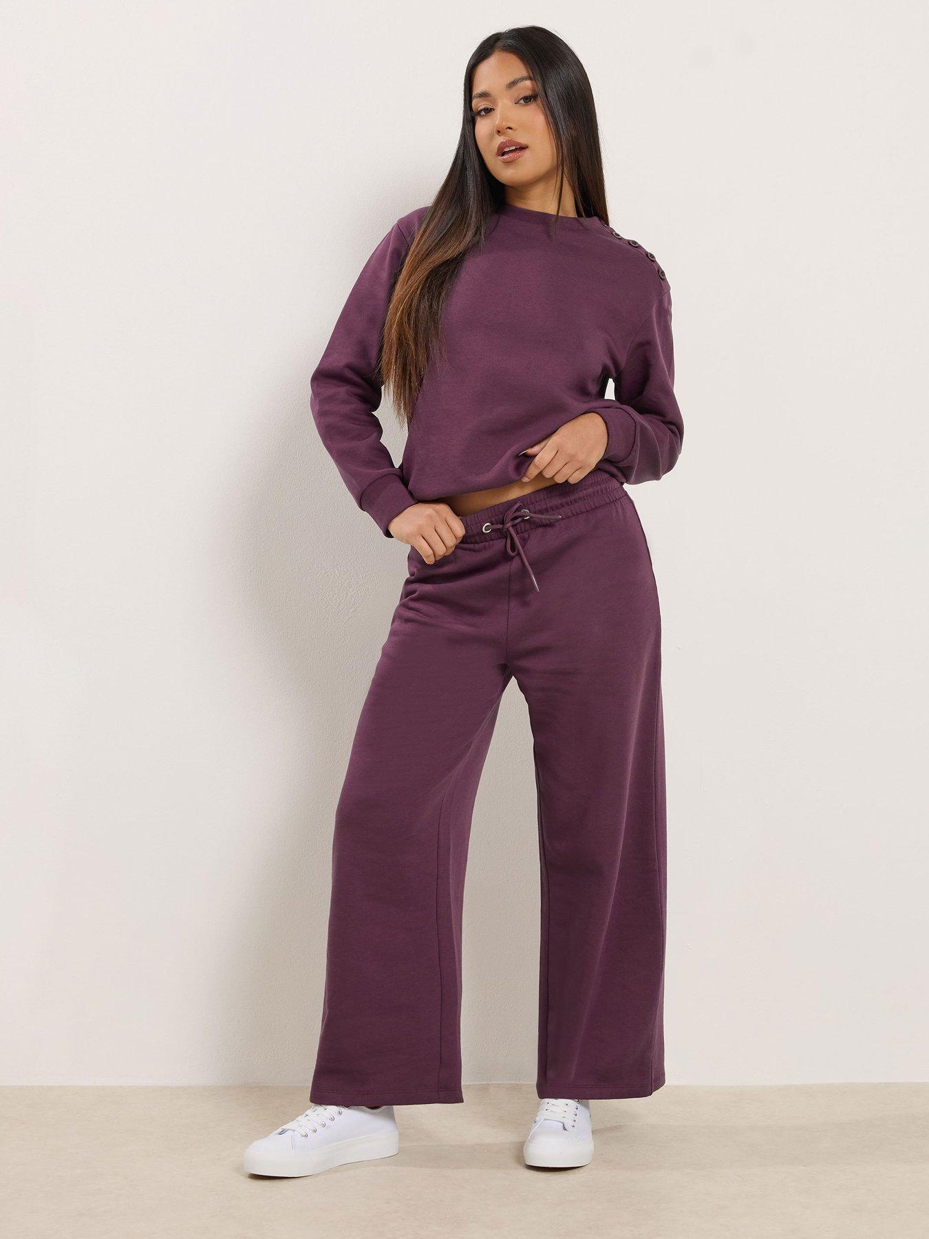 Image 3 of 4 of M&Co Petite Petite Wide Leg Jogger