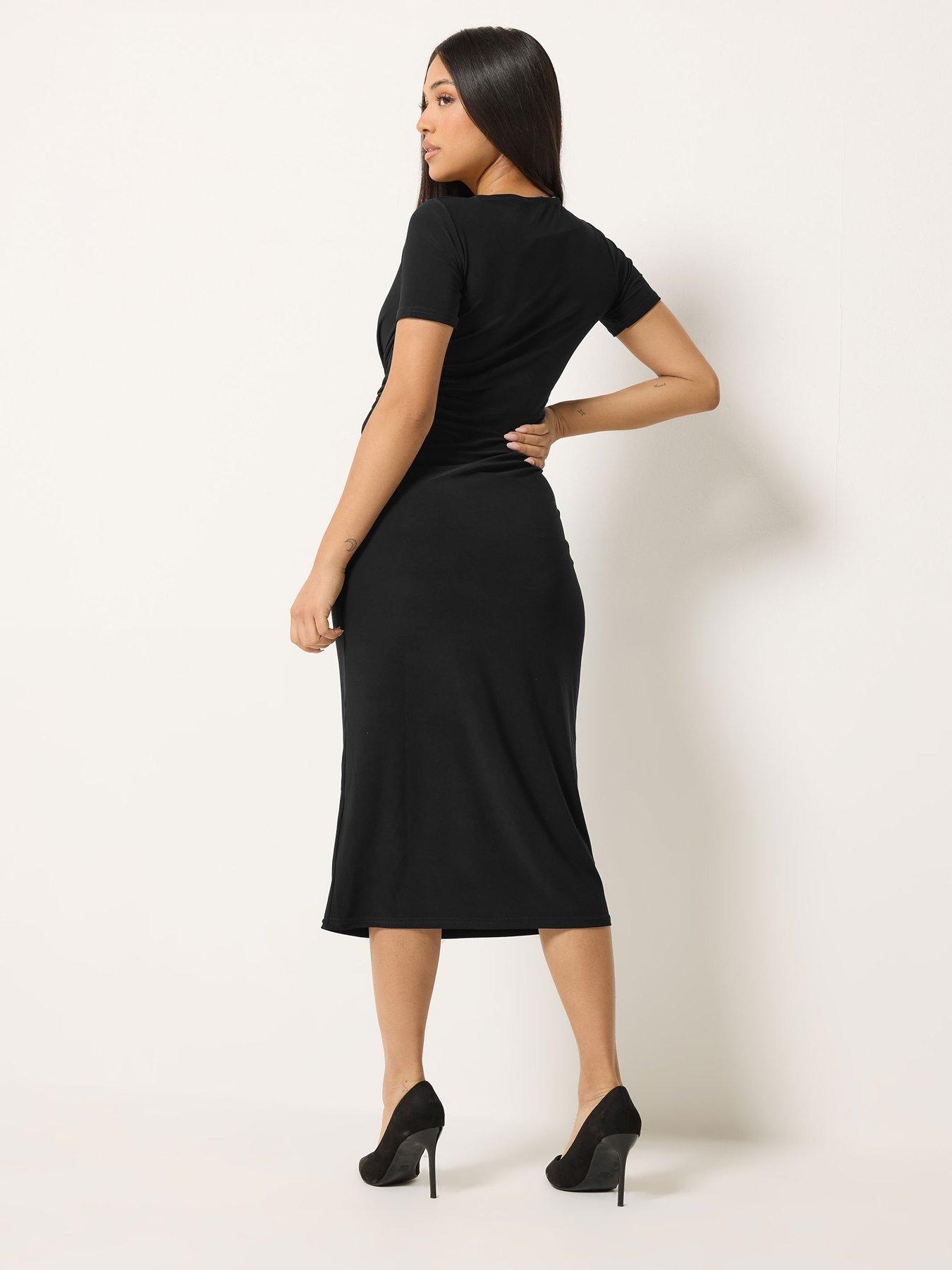 Image 2 of 4 of M&Co Petite Petite Twist Front Maxi Dress
