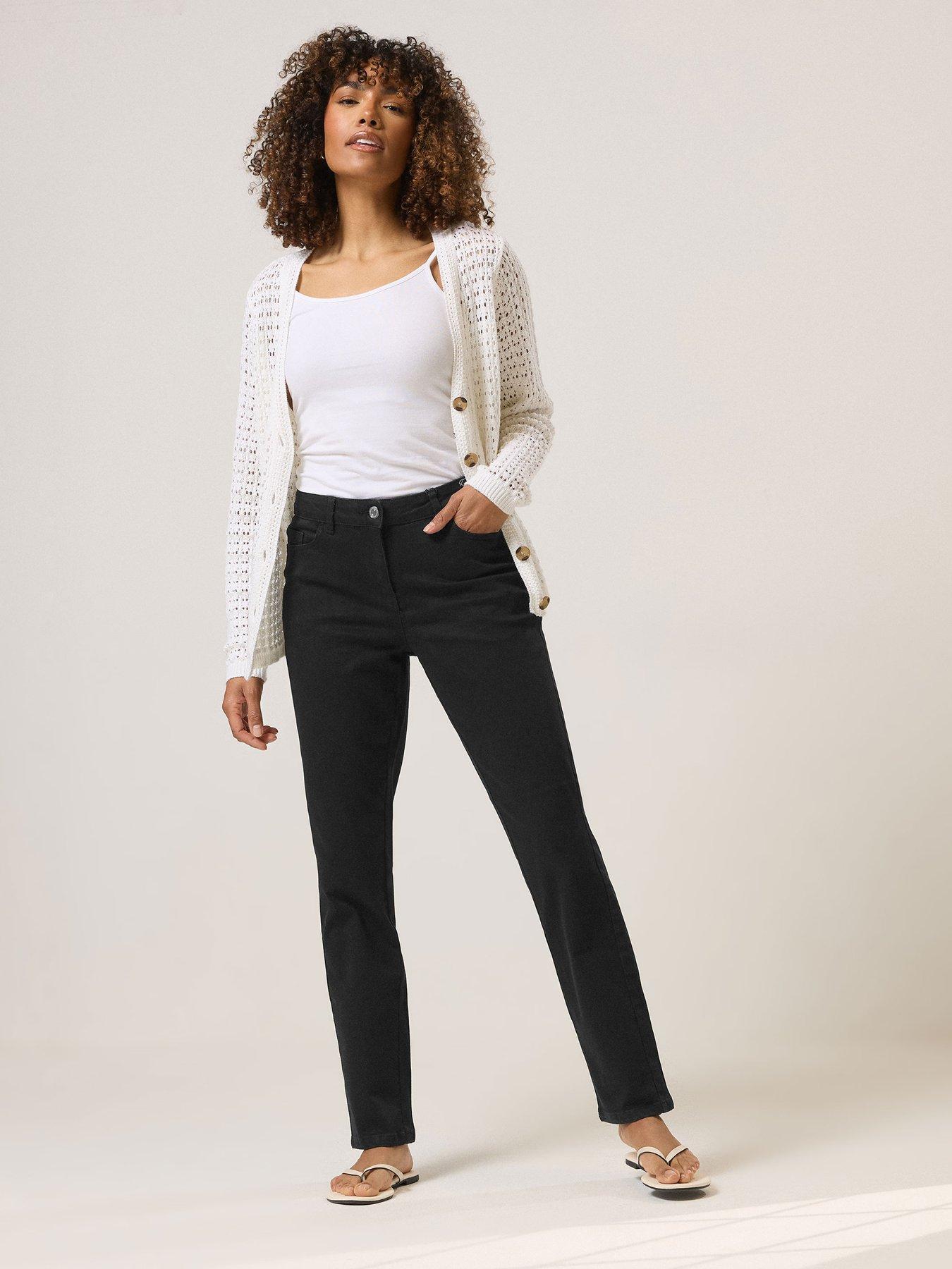Image 3 of 4 of M&Co Petite Petite Straight Leg Jean 27"