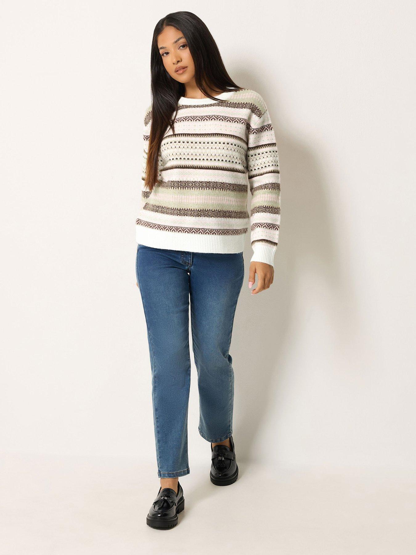 Image 3 of 4 of M&Co Petite Petite Fairisle Jumper