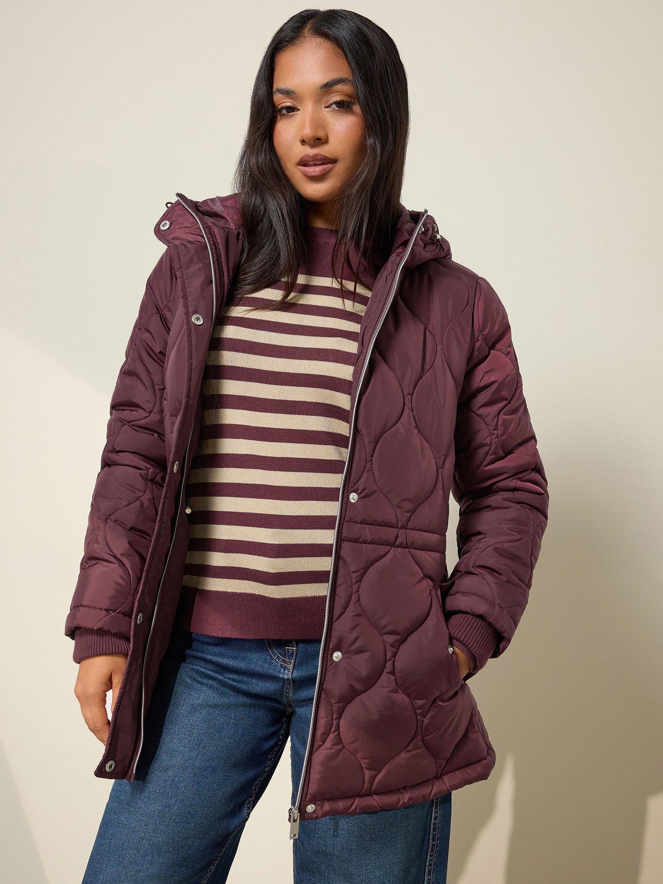 Image 1 of 3 of M&Co Petite Petite Quilted Jacket