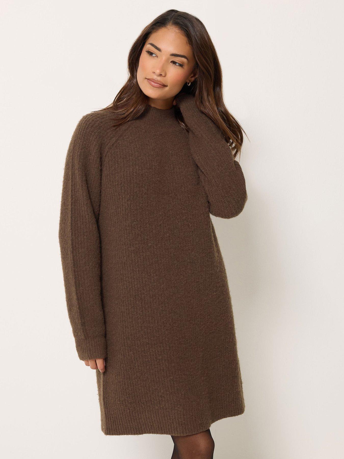 Image 1 of 4 of M&Co Petite Petite Turtle Neck Tunic Jumper