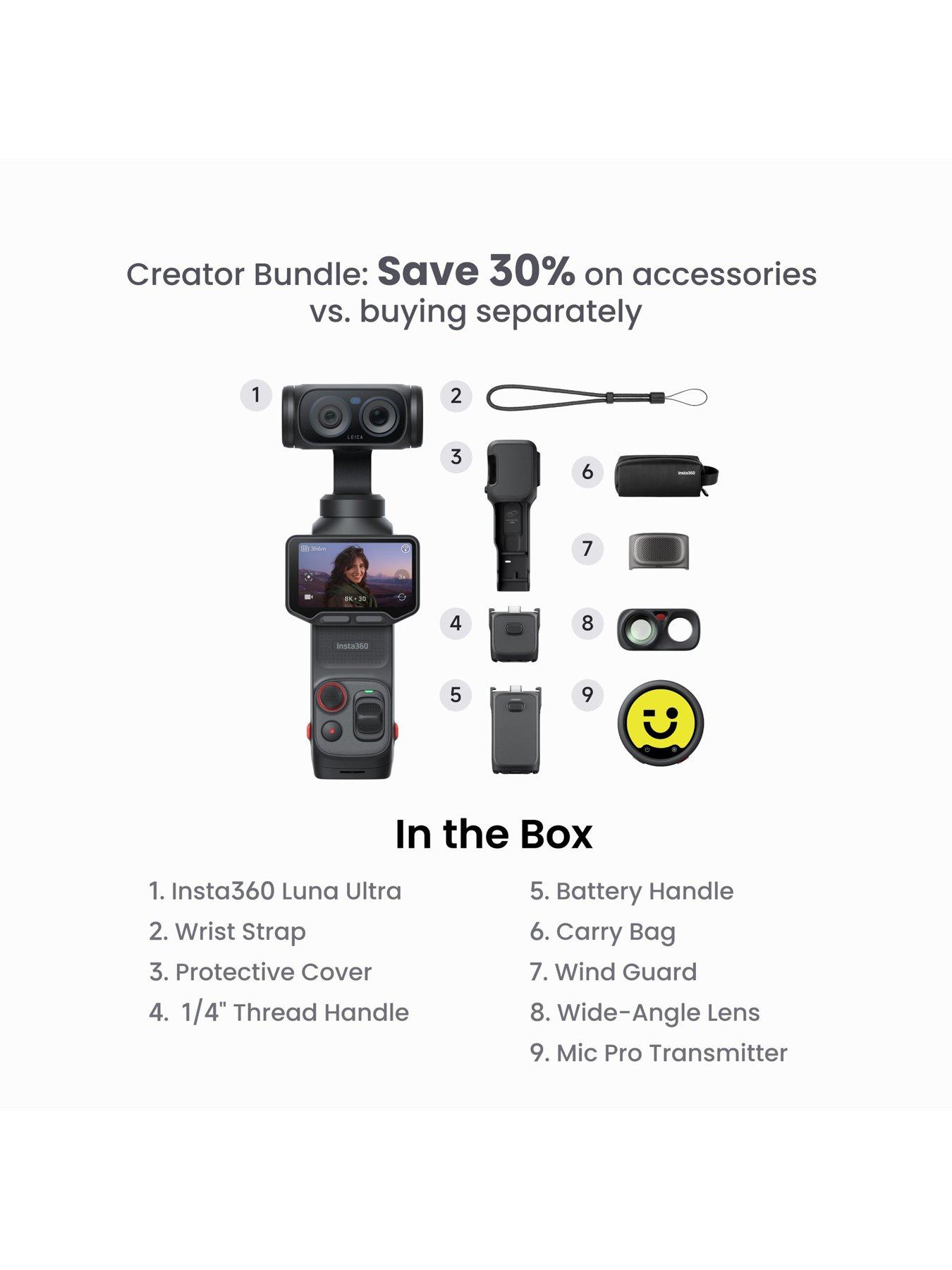 Image 2 of 7 of Insta360 Insta360 Luna Ultra Creator Bundle Black