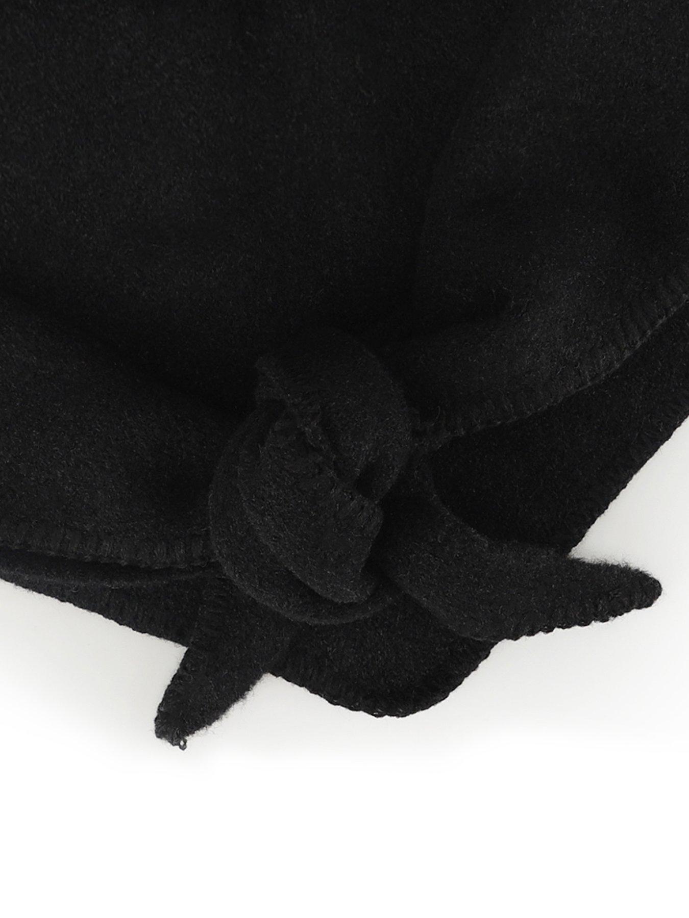Image 2 of 5 of Totes Isotoner Totes Isotoner Womens Wool Blend Triangle Scarf - Black