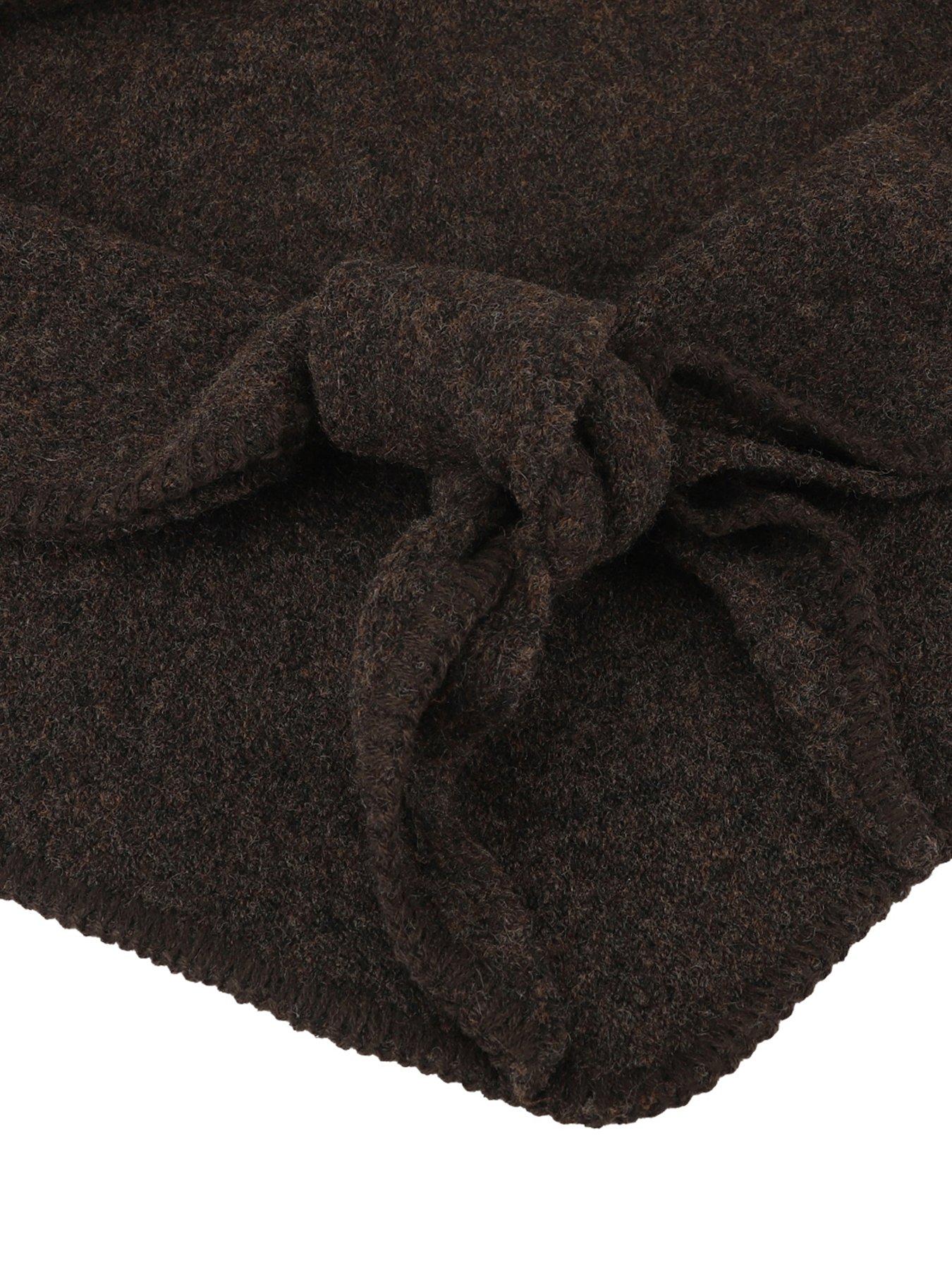 Image 3 of 5 of Totes Isotoner Totes Isotoner Womens Wool Blend Triangle Scarf - Brown