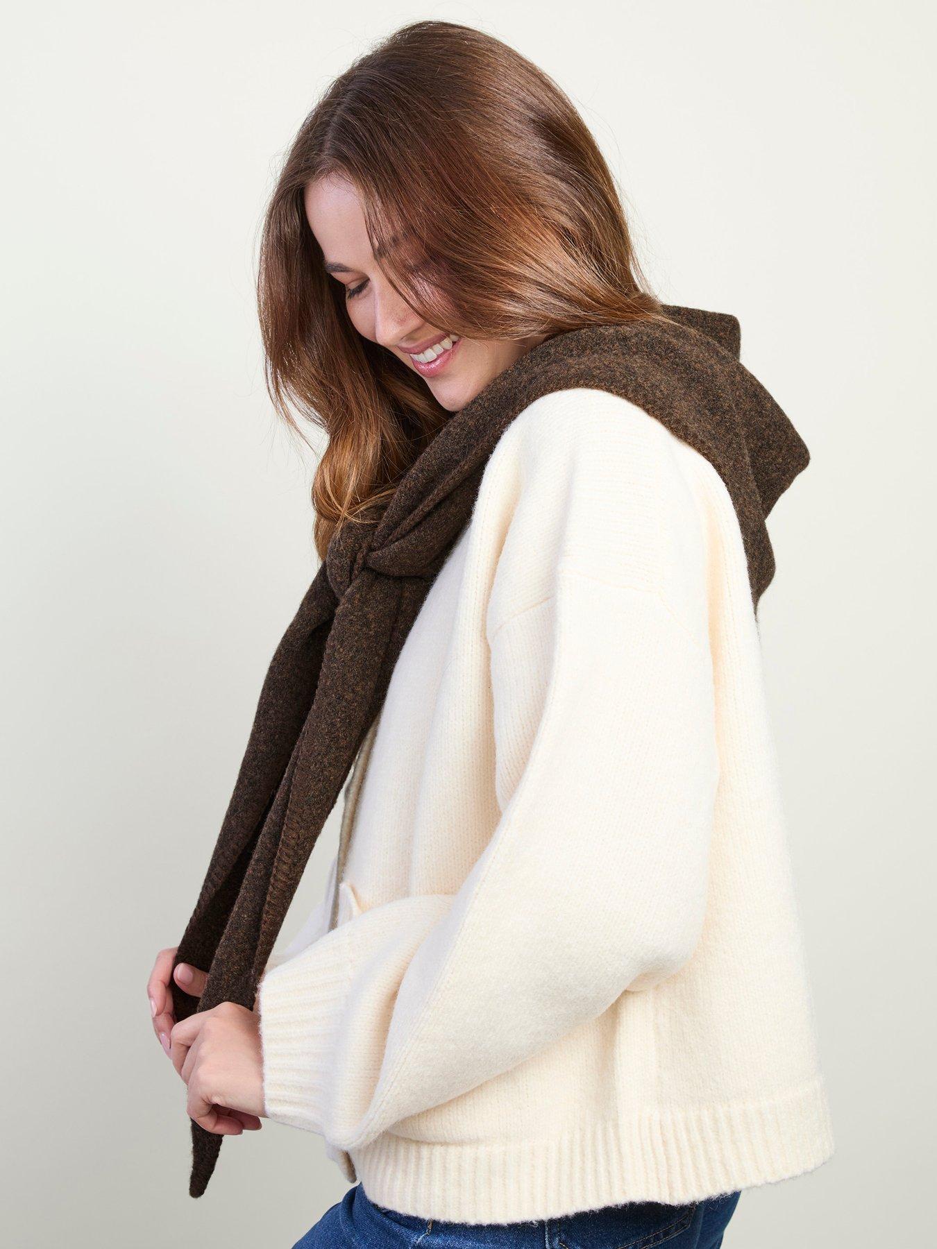 Image 5 of 5 of Totes Isotoner Totes Isotoner Womens Wool Blend Triangle Scarf - Brown