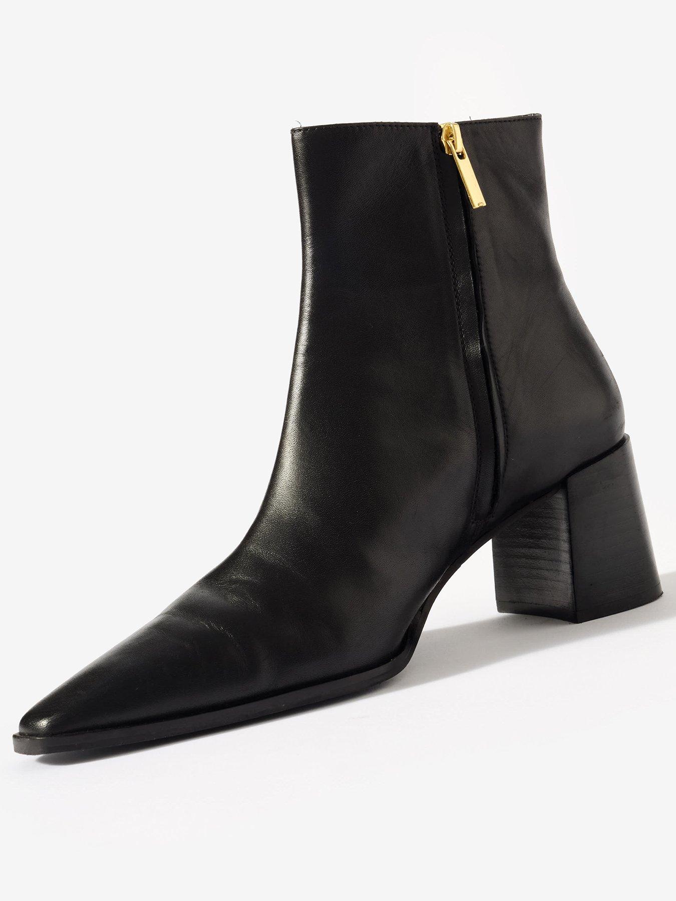 Image 3 of 5 of Mint Velvet Tilda Black Leather Boot