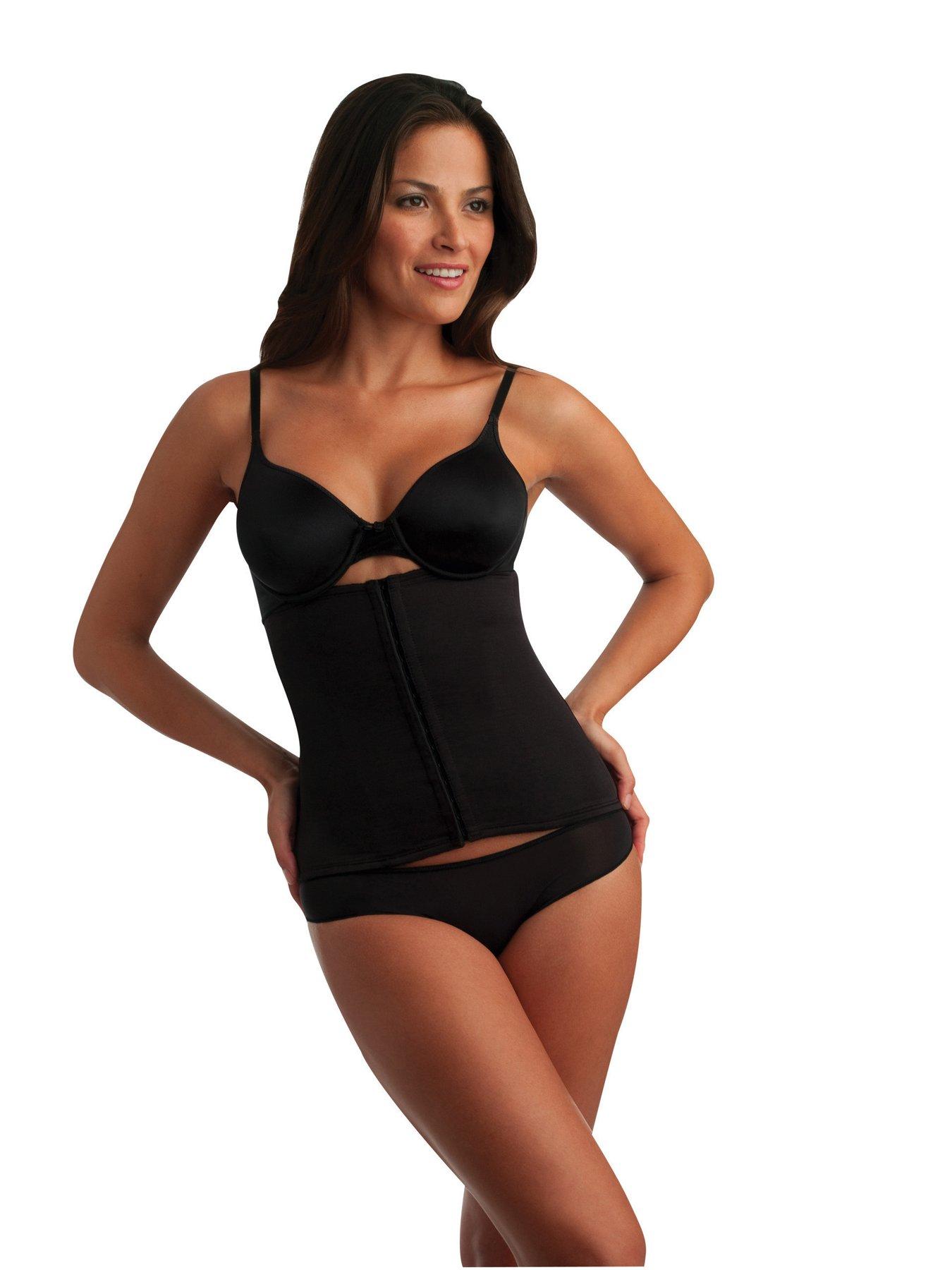 undefined Inches Off Waist Cincher - Black/Nude