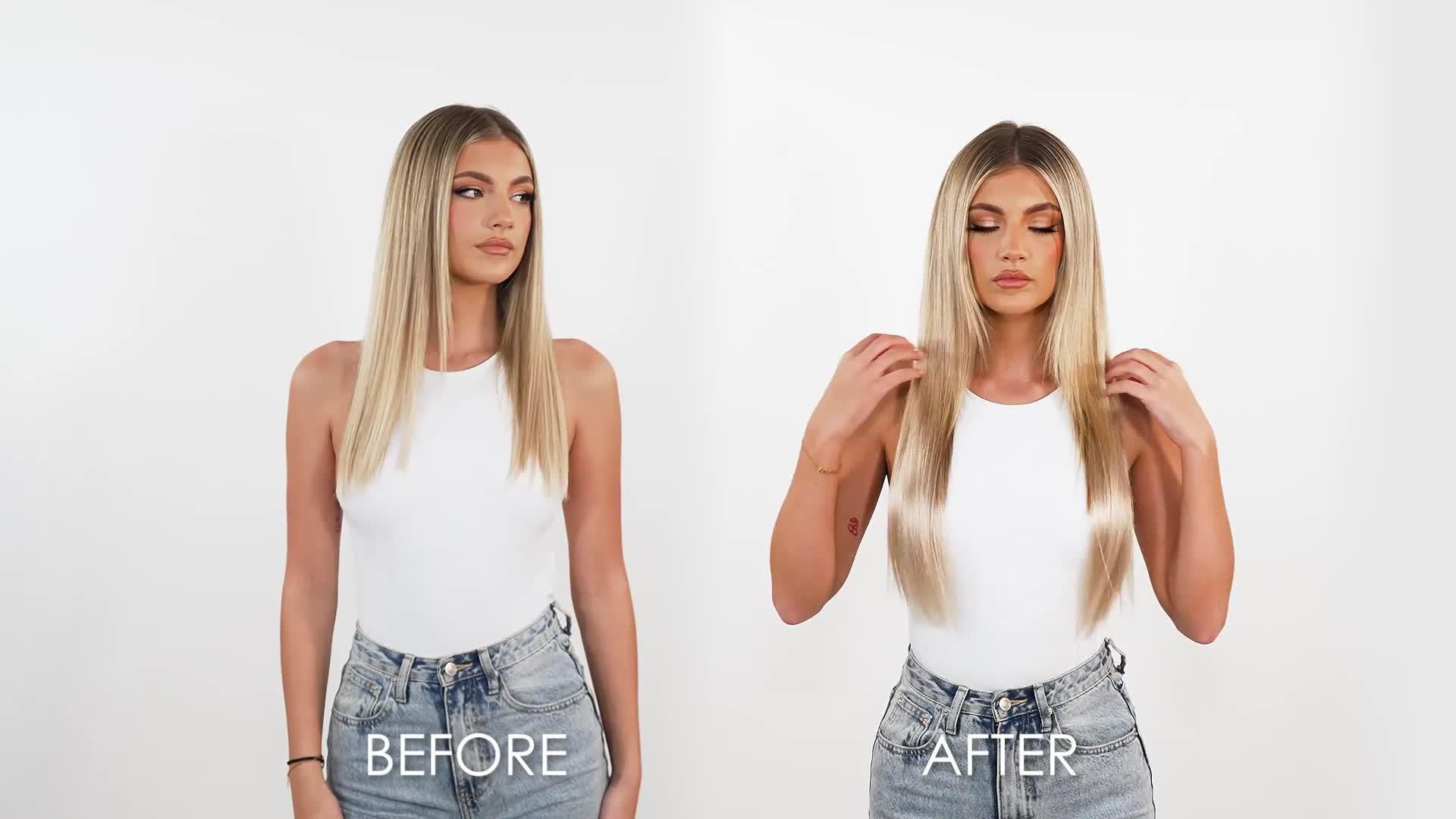 Image thumbnail 5 of 5 of Beauty Works 18" Instant Clip-In Hair Extensions