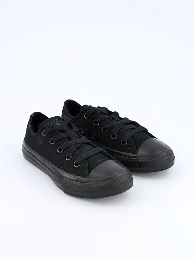 Image thumbnail 5 of 5 of Converse Chuck Taylor All Star Mono Canvas Ox Core Childrens Trainers - Black