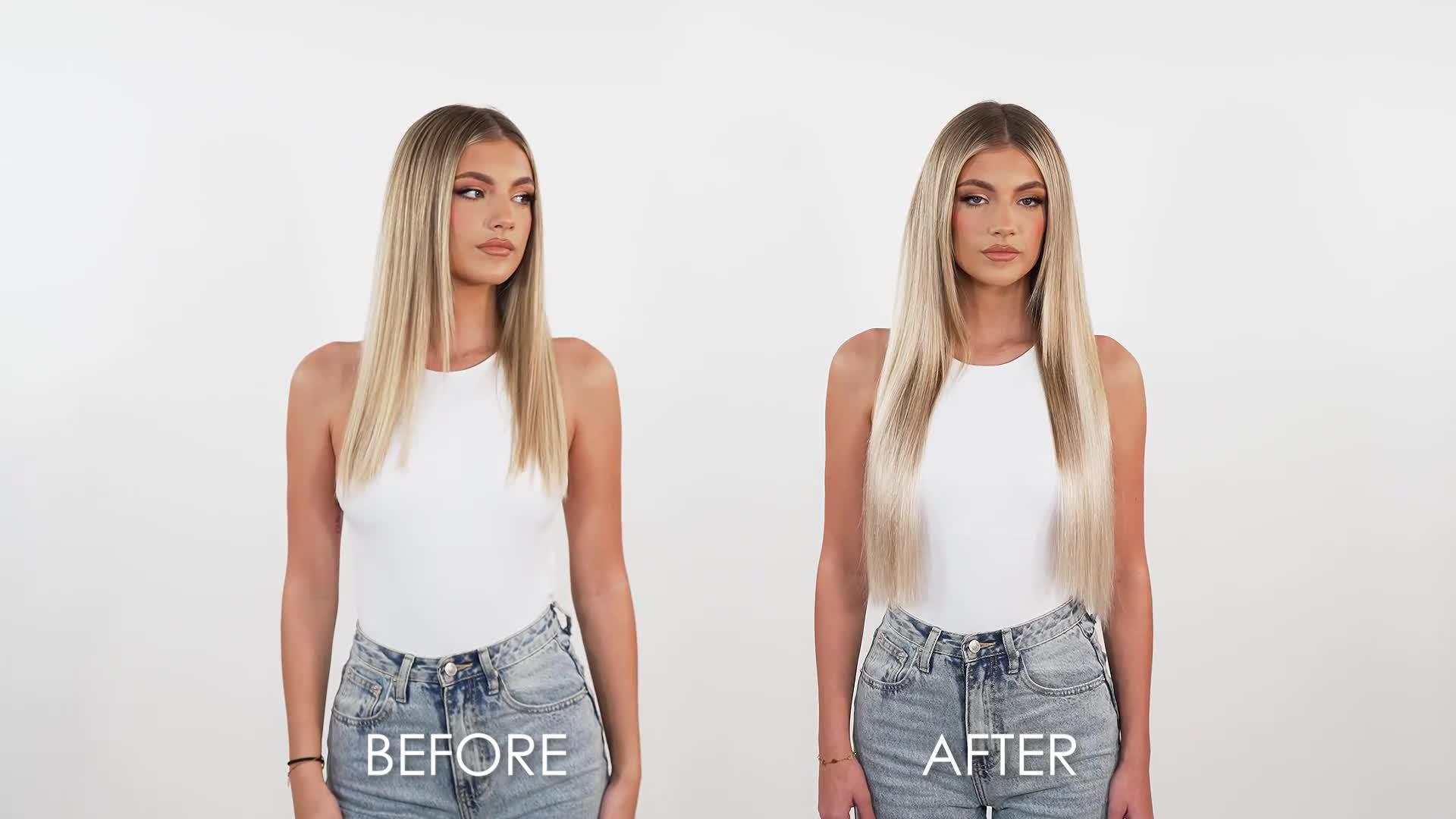 Image thumbnail 4 of 4 of Beauty Works 22" Double Hair Set Clip-In Extensions