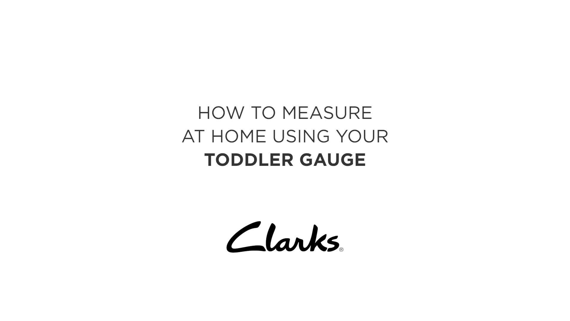 Clarks toddler foot clearance measure