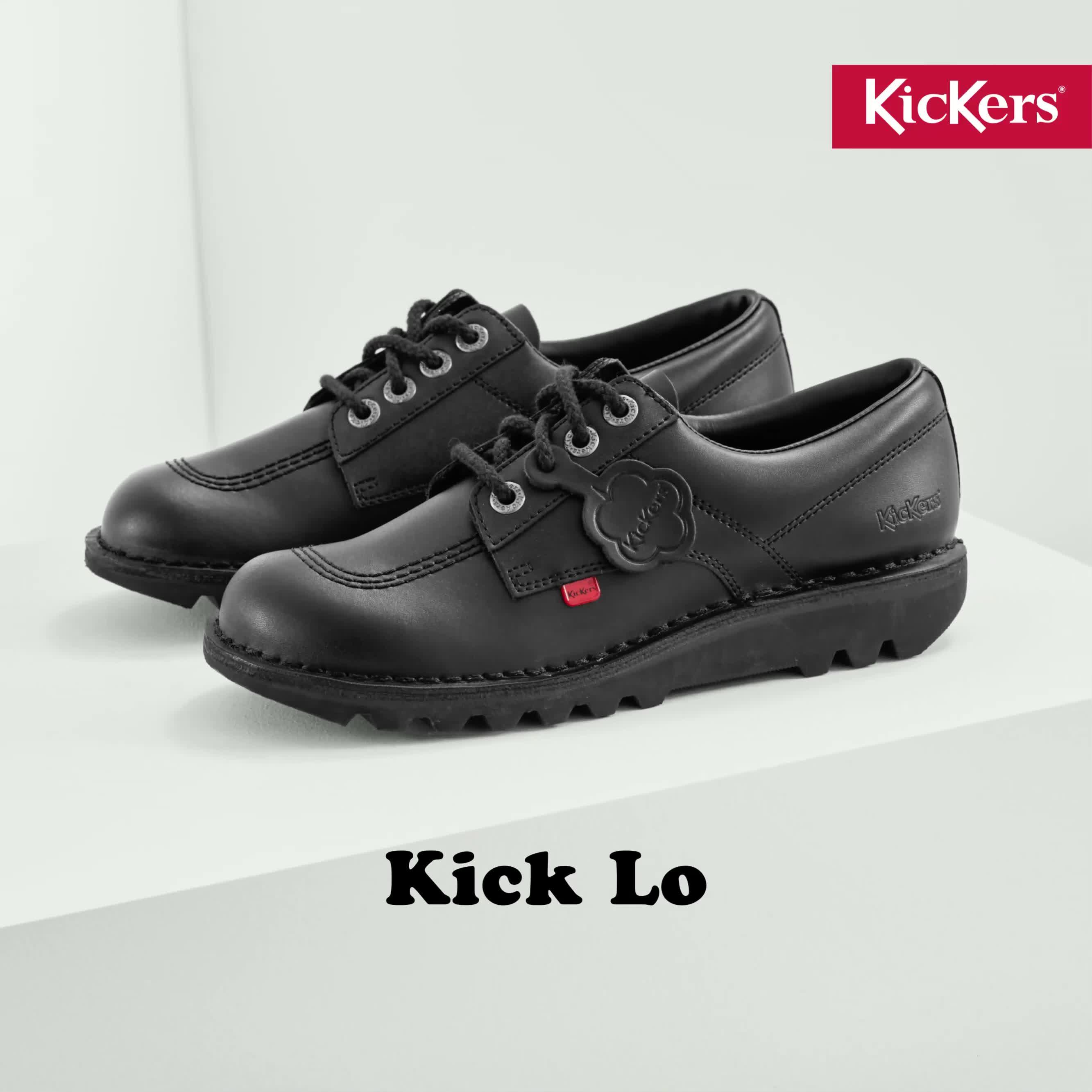 Image thumbnail 7 of 7 of Kickers Kick Lo Lace Up Leather Shoe - Black